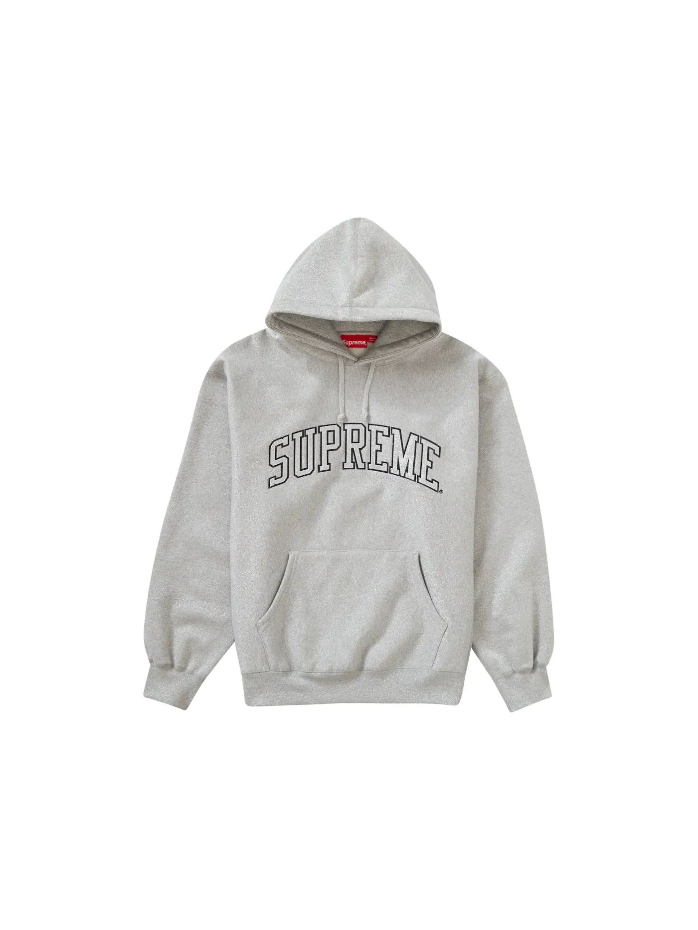Мужская худи с металлическим принтом Supreme Sweatshirt (SS23) — изображение 1 из 1, серый
