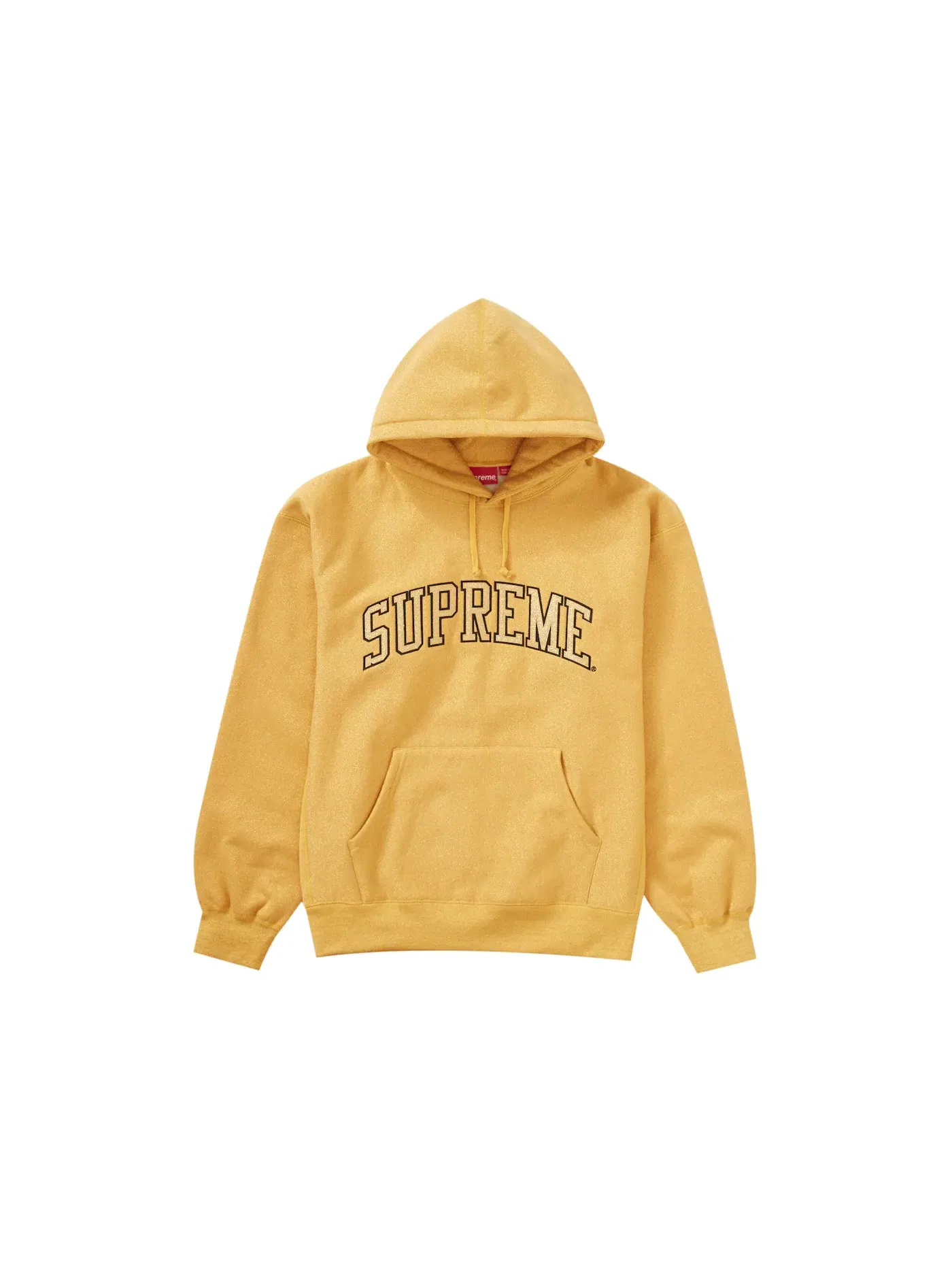 Мужская худи с металлическим принтом Supreme Sweatshirt (SS23) — изображение 1 из 1, золото
