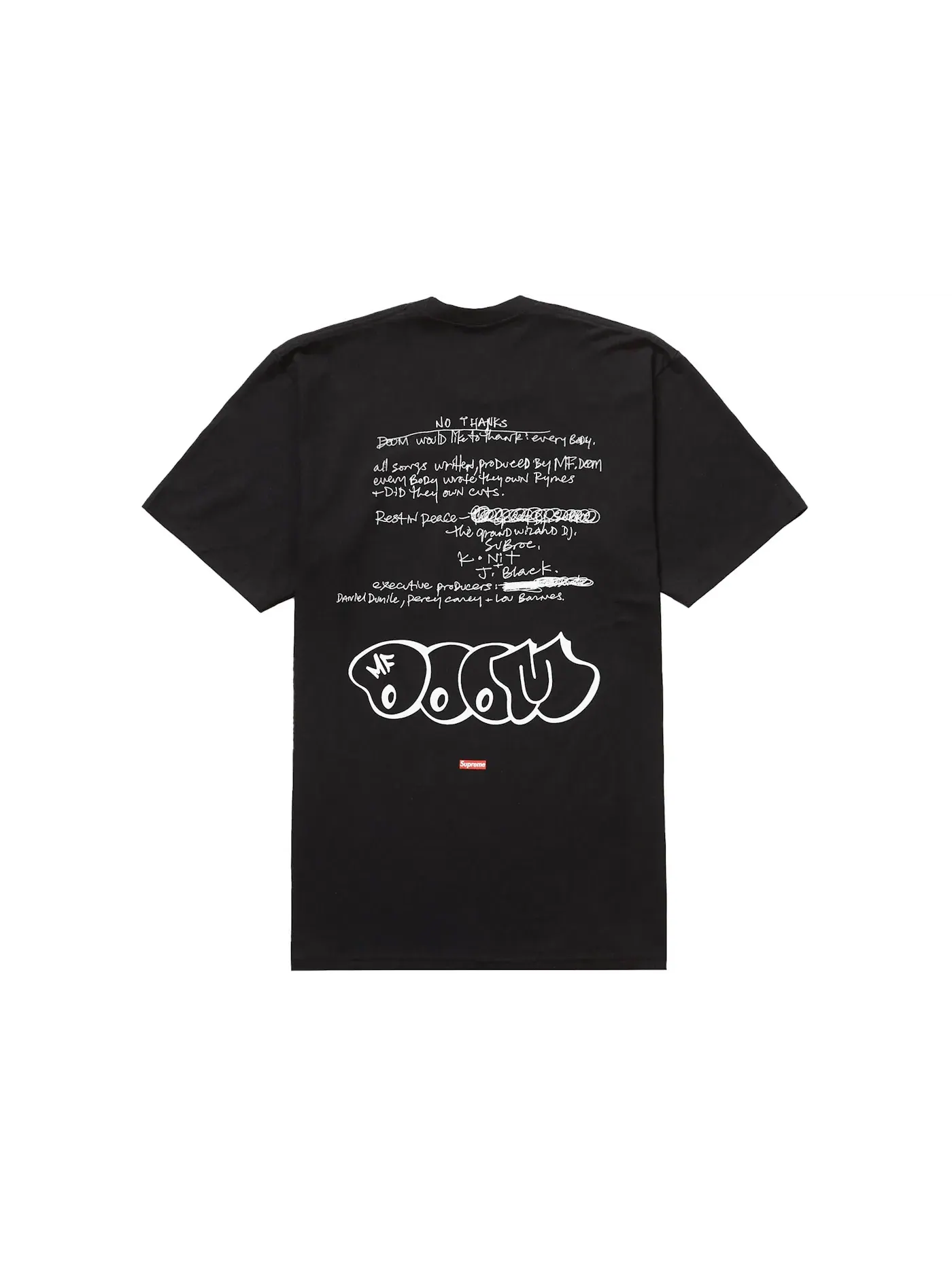 Мужская футболка с принтом Supreme Tee Supreme — изображение 2 из 2, черный