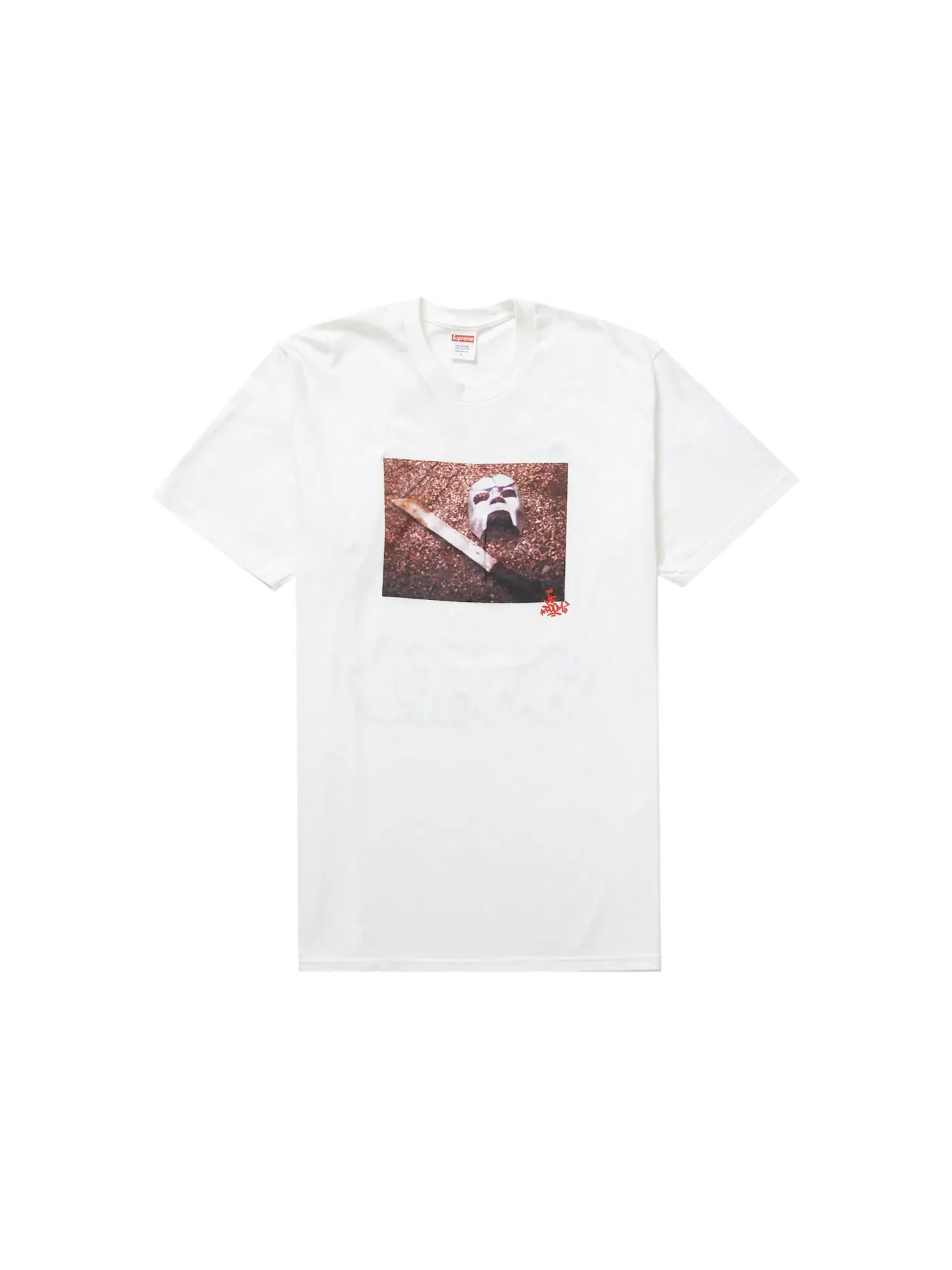Мужская футболка с принтом MF DOOM Tee Supreme — изображение 1 из 2, белый