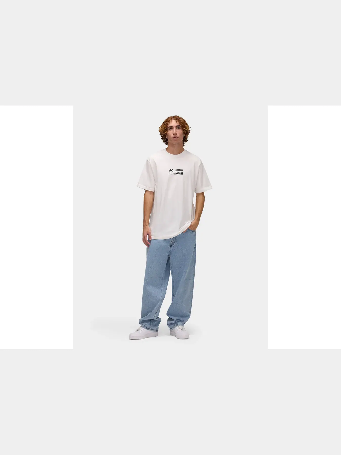 Мужская футболка с принтом Supreme Miami Box Logo Tee — изображение 6 из 6, белый