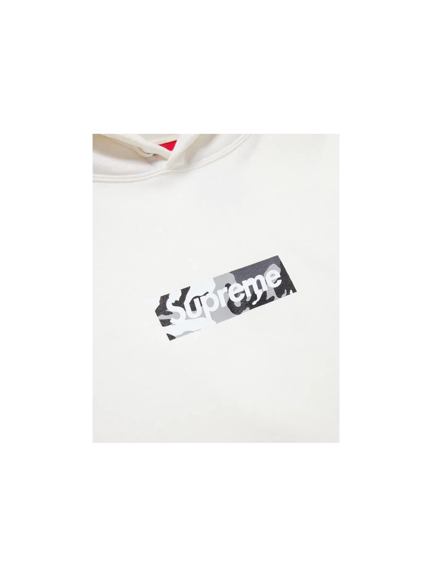 Мужской свитшот с принтом Supreme Miami Box Logo Sweatshirt — изображение 3 из 6, белый