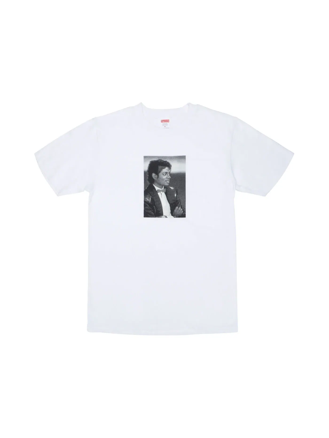 Мужская футболка с фотографическим принтом Supreme Tee — изображение 1 из 1, белый