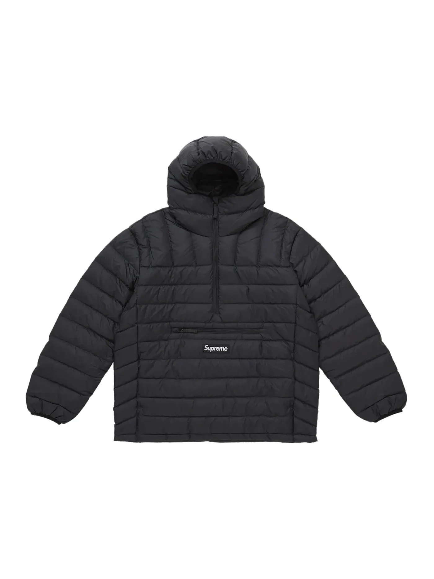 Мужской пуховик с наполнителем Supreme Micro Down Half Zip Hooded Pullover Supreme — изображение 1 из 1, черный
