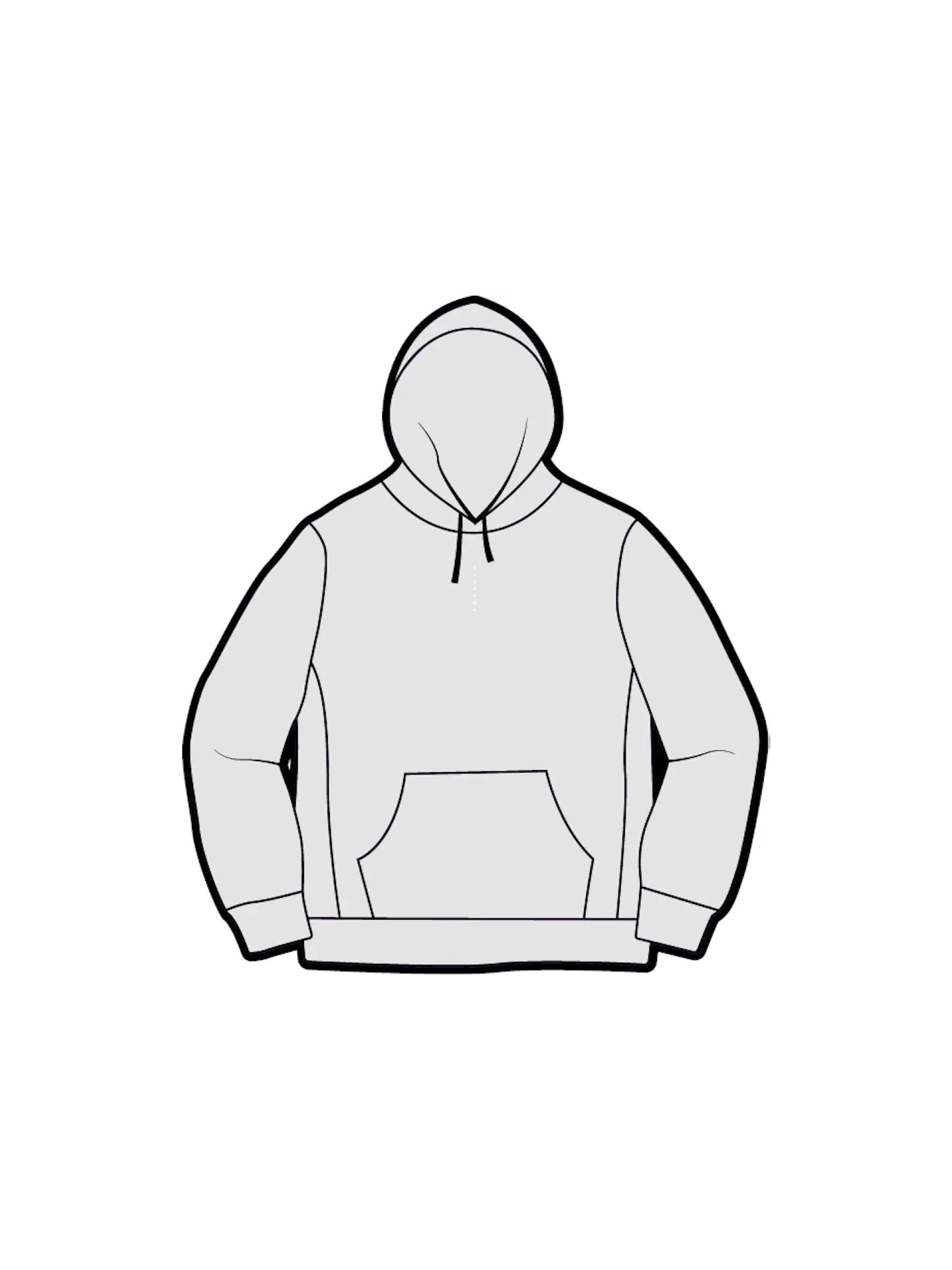 Мужская худи с принтом Supreme Sweatshirt — изображение 1 из 1, серый