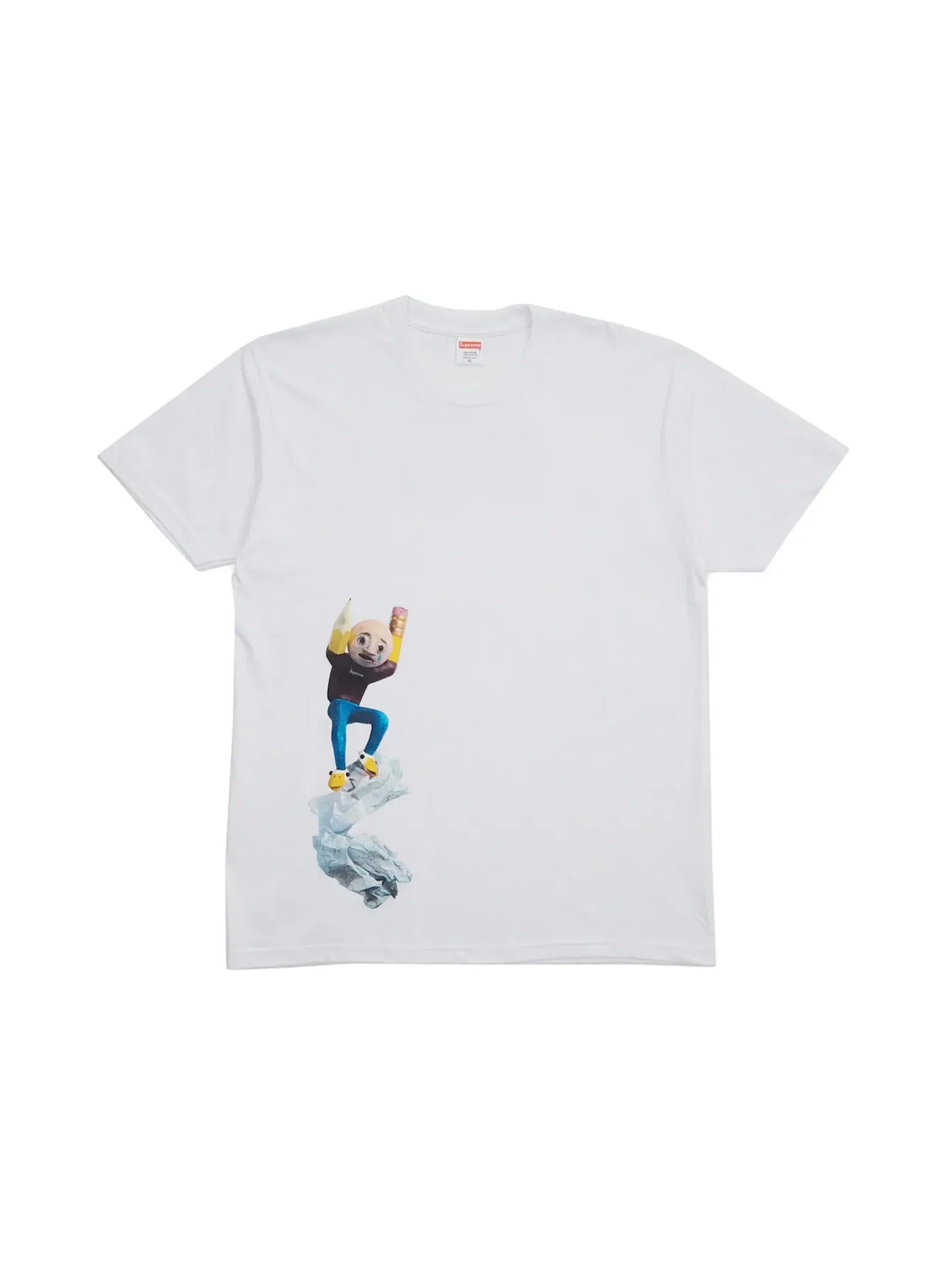 Мужская футболка с принтом Supreme Mike Hill Regretter Tee — изображение 1 из 1, белый
