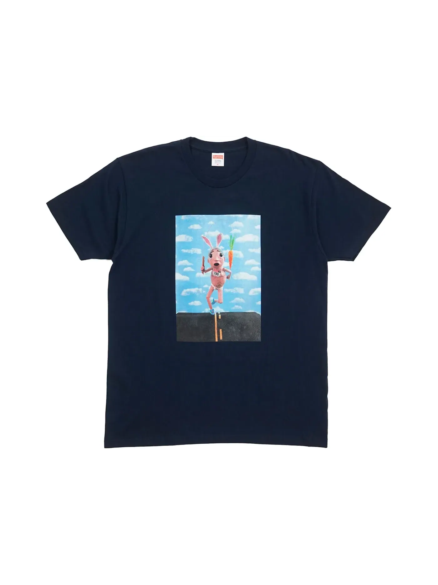 Мужская футболка Supreme Mike Hill Runner Tee — изображение 1 из 1, темно-синий