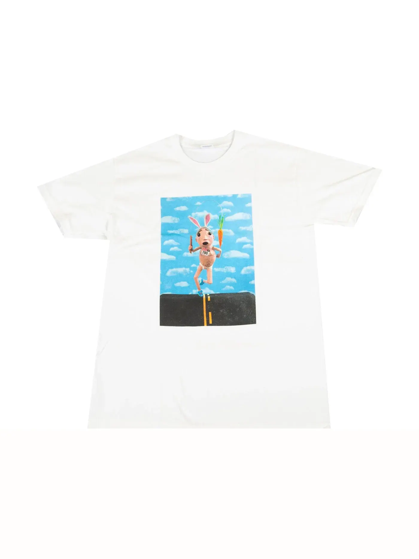 Мужская футболка с принтом Supreme Mike Hill Runner Tee — изображение 1 из 1, белый