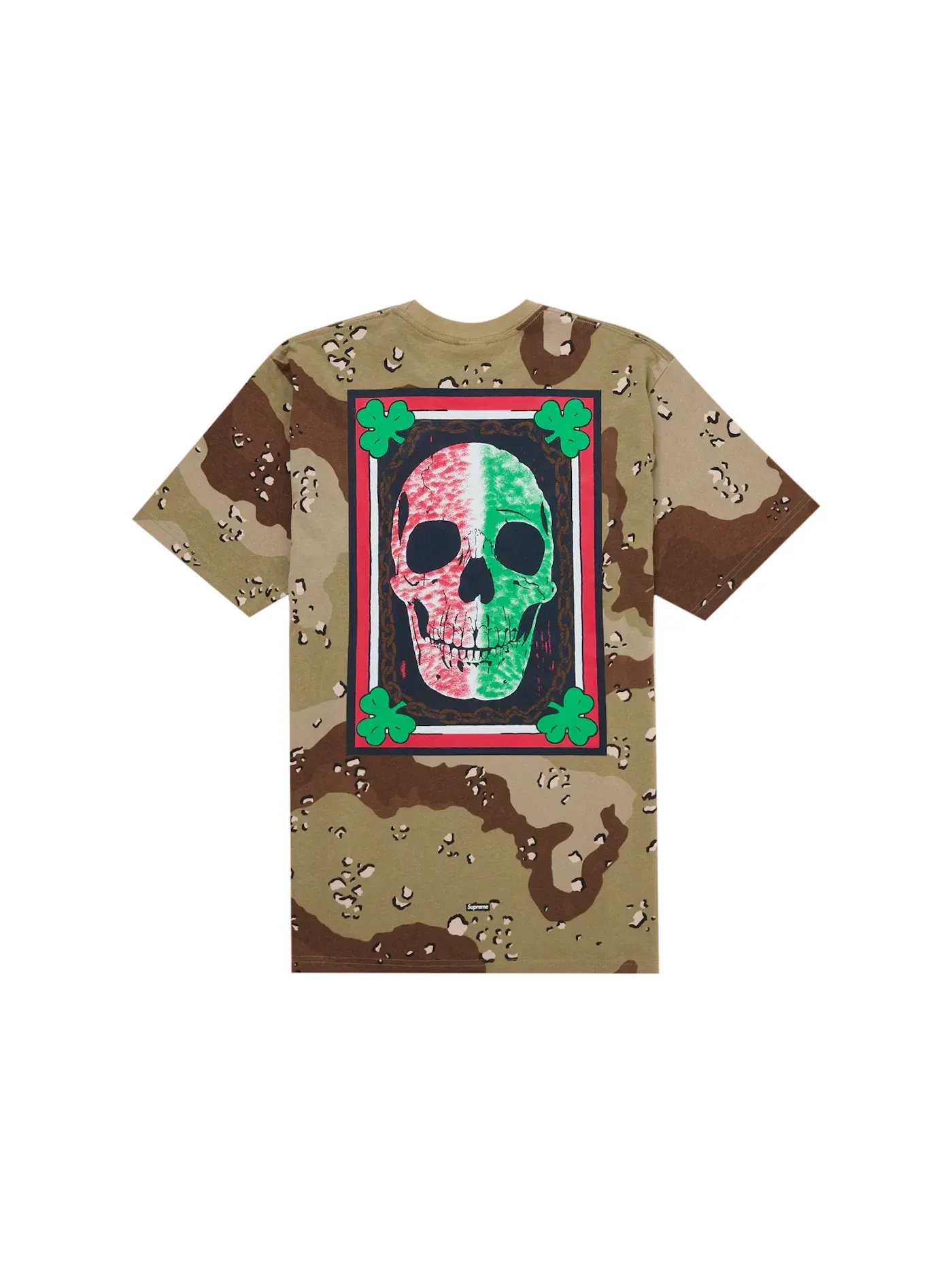 Мужская футболка с принтом Supreme Mike Kelley Banner Tee, Chocolate Chip Camo — изображение 1 из 2