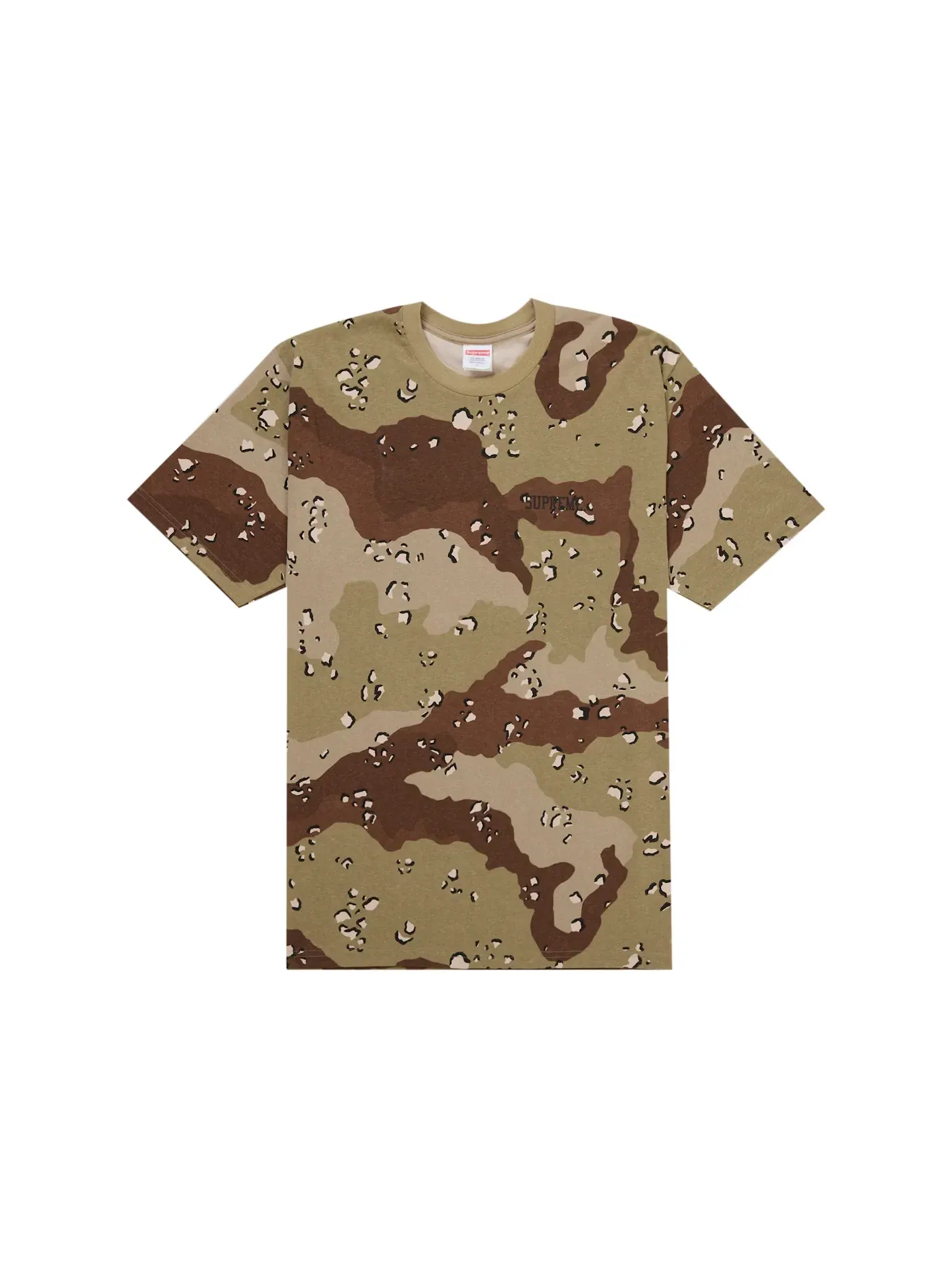 Мужская футболка с принтом Supreme Mike Kelley Banner Tee, Chocolate Chip Camo — изображение 2 из 2
