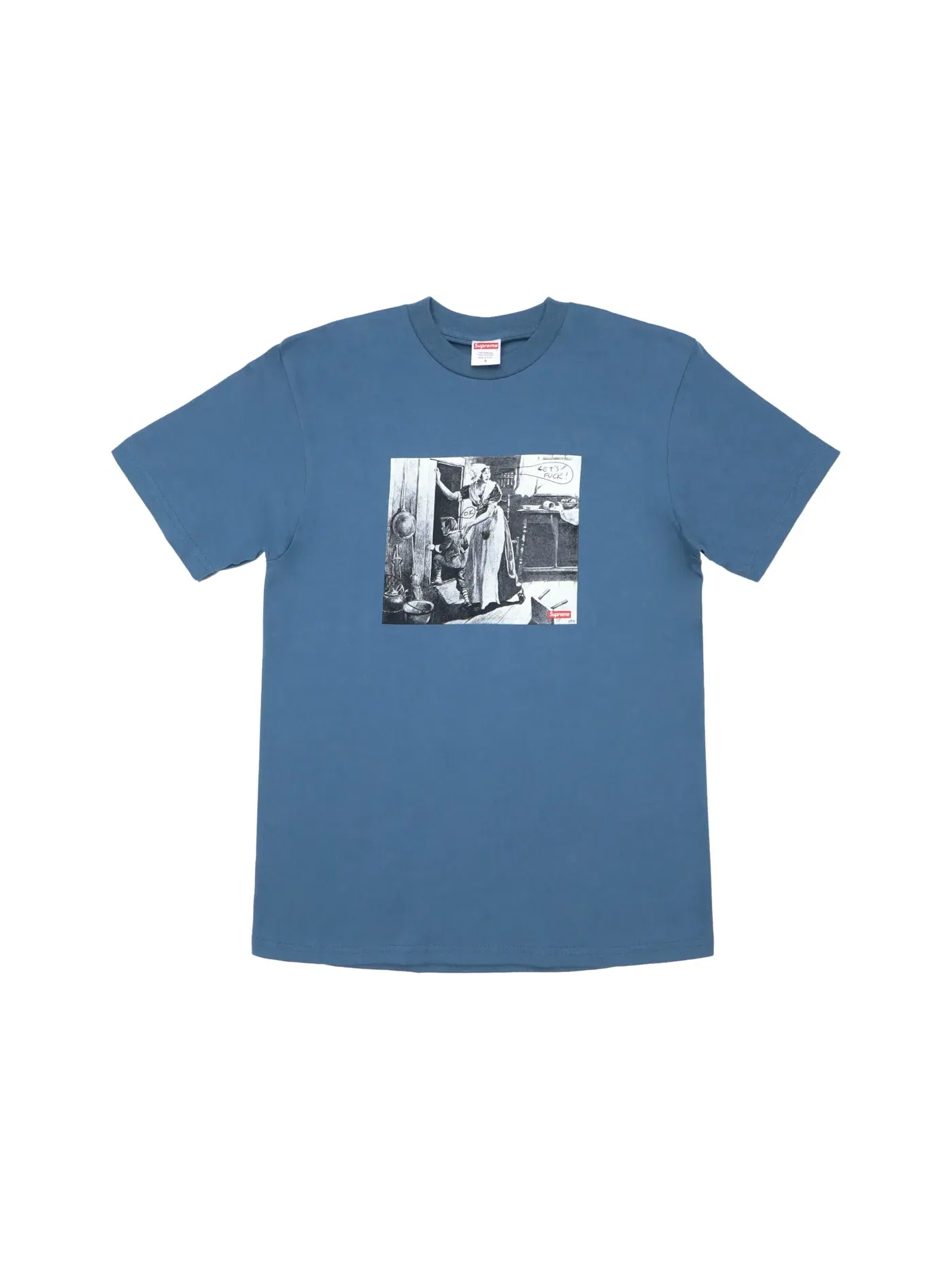 Мужская футболка с принтом Supreme Mike Kelley Hiding From Indians Tee — изображение 1 из 2, серый