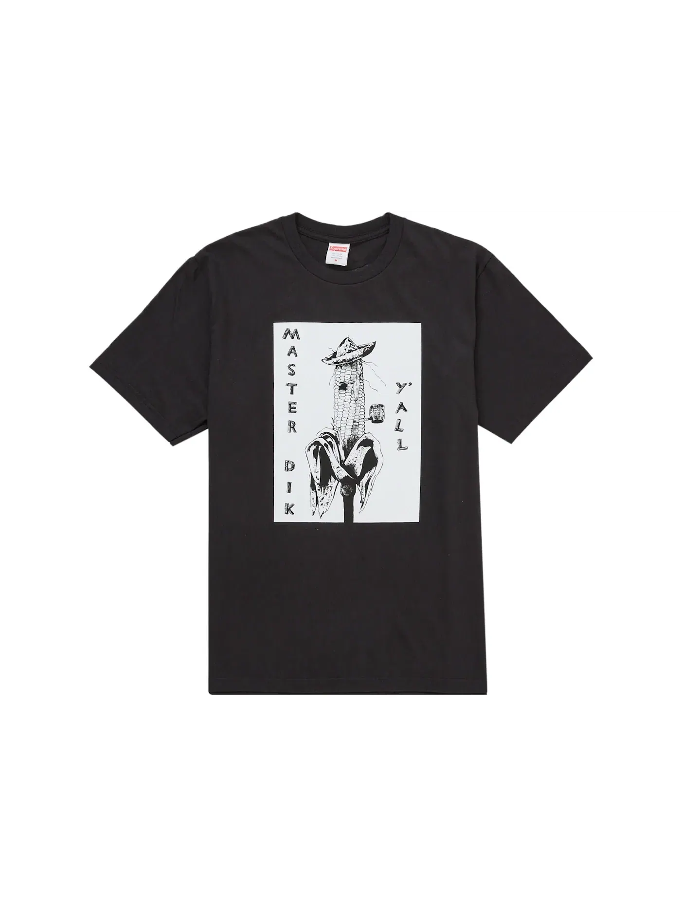 Мужская футболка с принтом Supreme Tee — изображение 1 из 2, черный