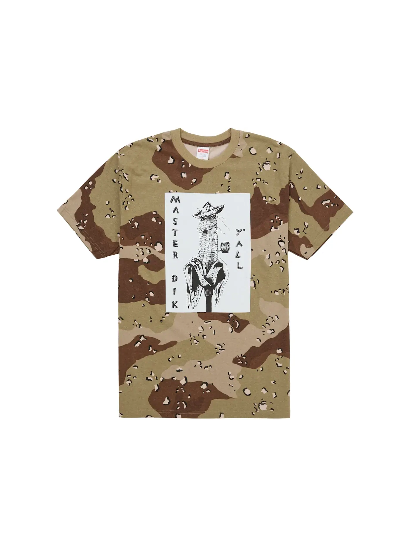 Мужская футболка с принтом Supreme Tee, Chocolate Chip Camo — изображение 1 из 2
