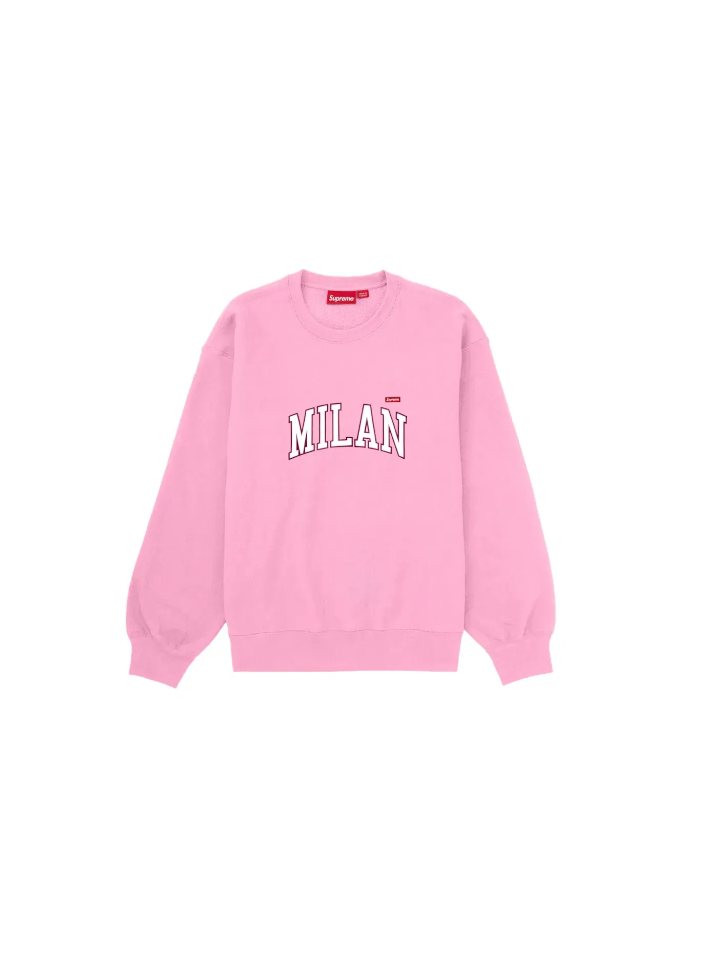 Мужской свитшот Supreme Crewneck — изображение 1 из 1, розовый