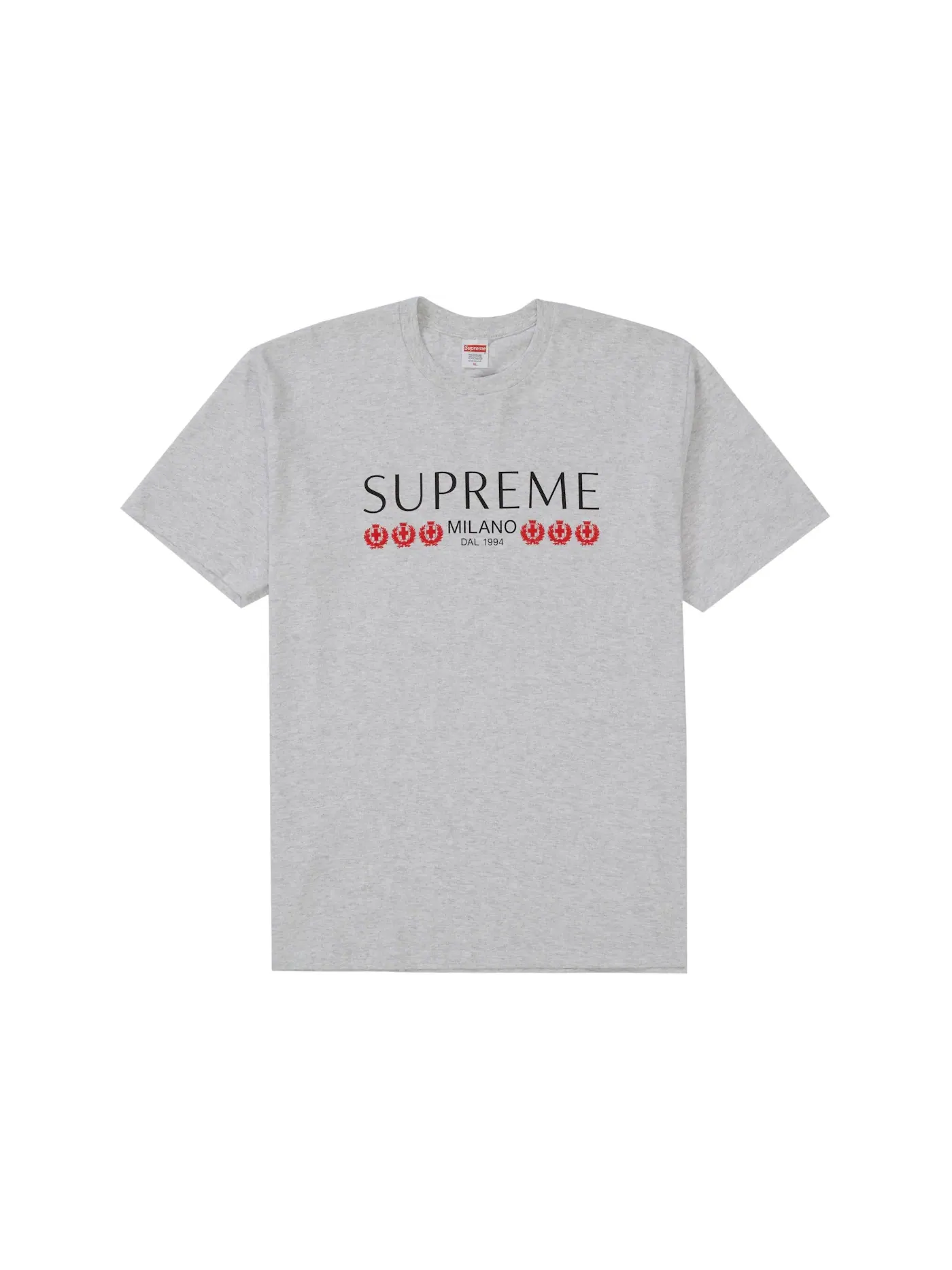 Мужская футболка с принтом Supreme Tee — изображение 1 из 1, серый