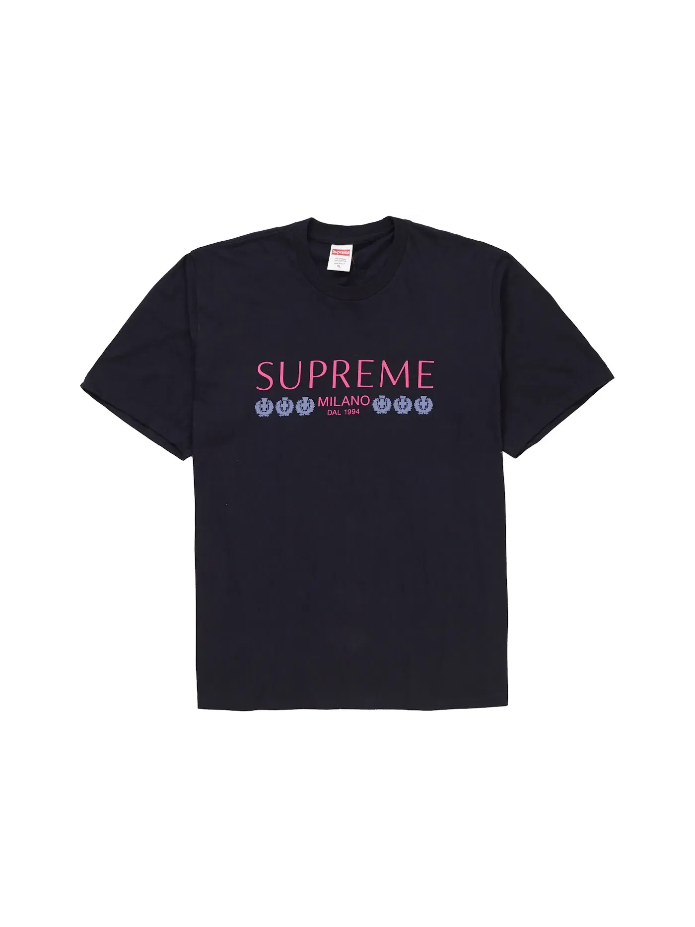 Мужская футболка с принтом Supreme Tee — изображение 1 из 1, темно-синий