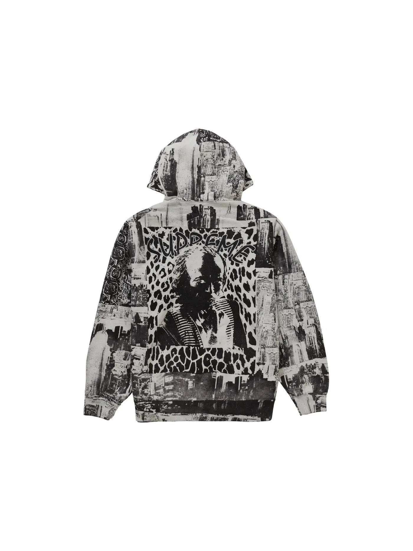Мужская худи с капюшоном Supreme Hooded Sweatshirt — изображение 2 из 2, черный