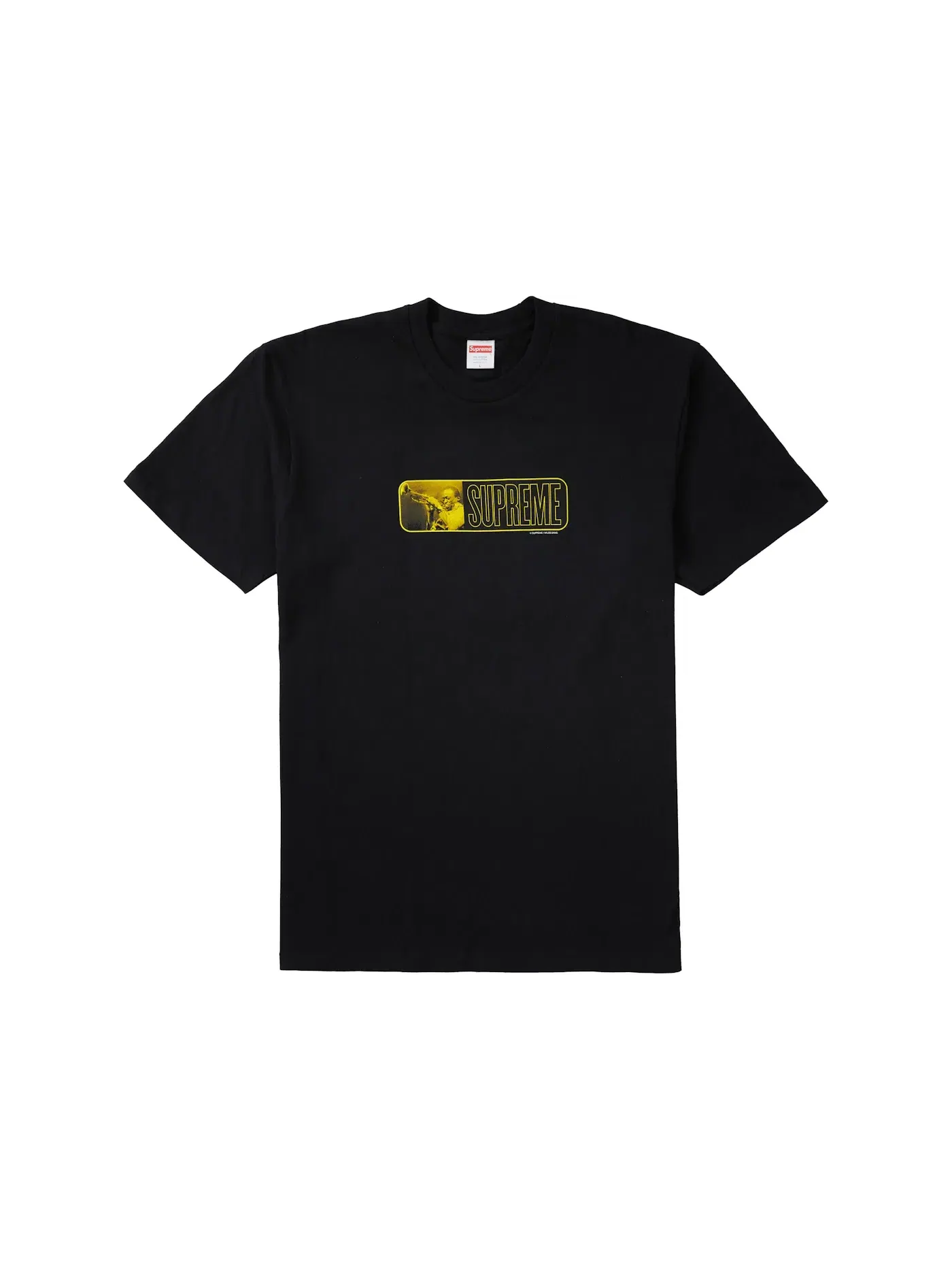 Мужская футболка с принтом Supreme Tee — изображение 1 из 1, черный