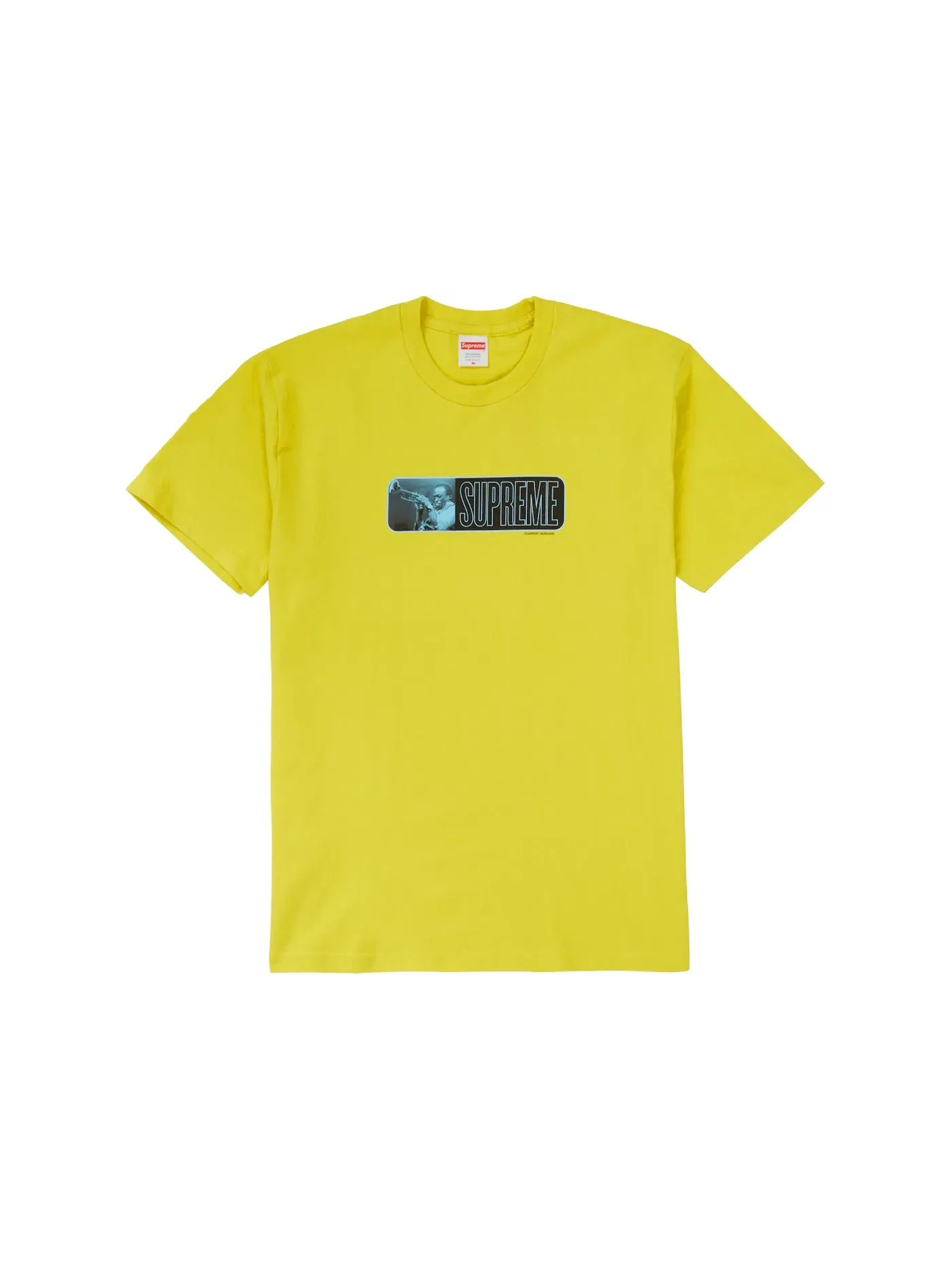 Мужская футболка с принтом Tee Supreme — изображение 1 из 1, желтый