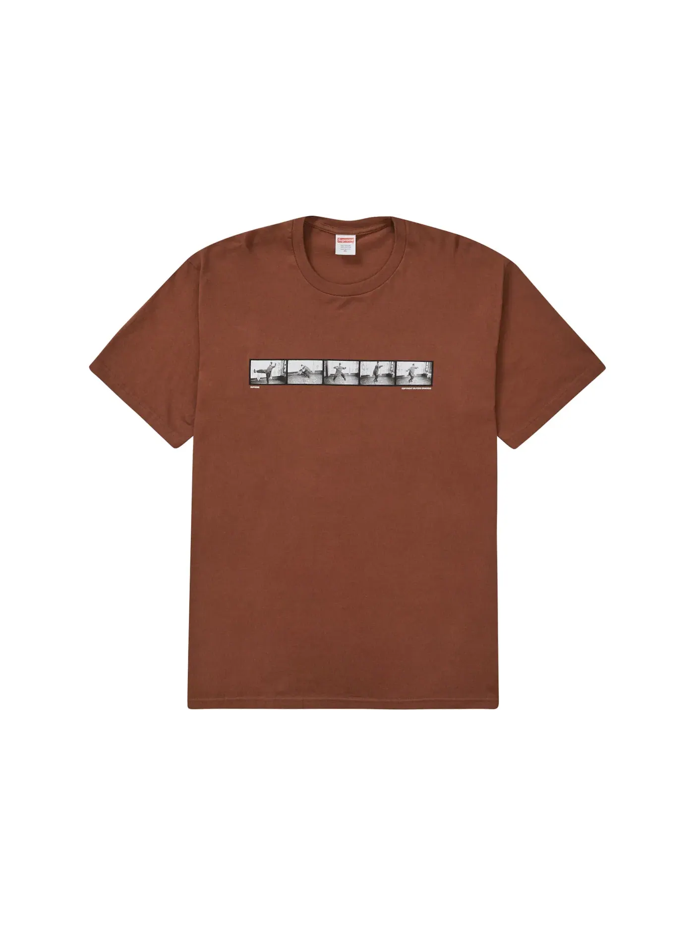 Мужская футболка с принтом Supreme Milford Graves Tee — изображение 1 из 2, коричневый