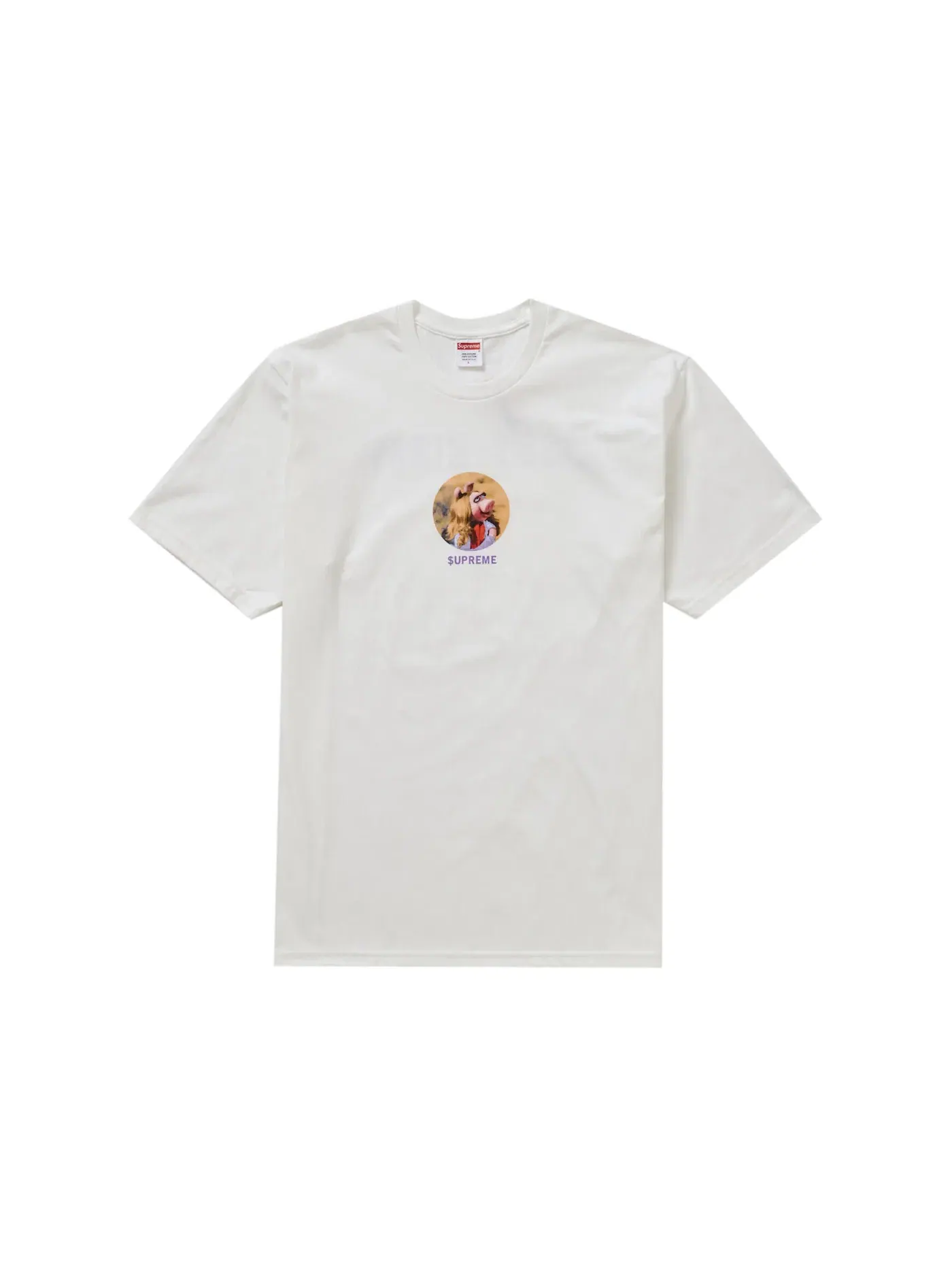 Мужская футболка с принтом Supreme Tee — изображение 1 из 2, белый