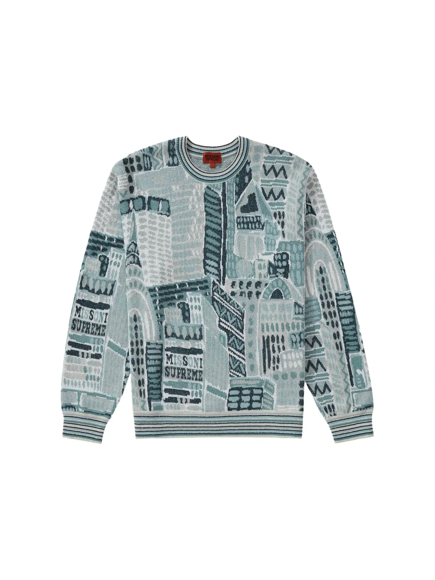 Мужской свитер с узором Missoni Supreme — изображение 1 из 2, белый