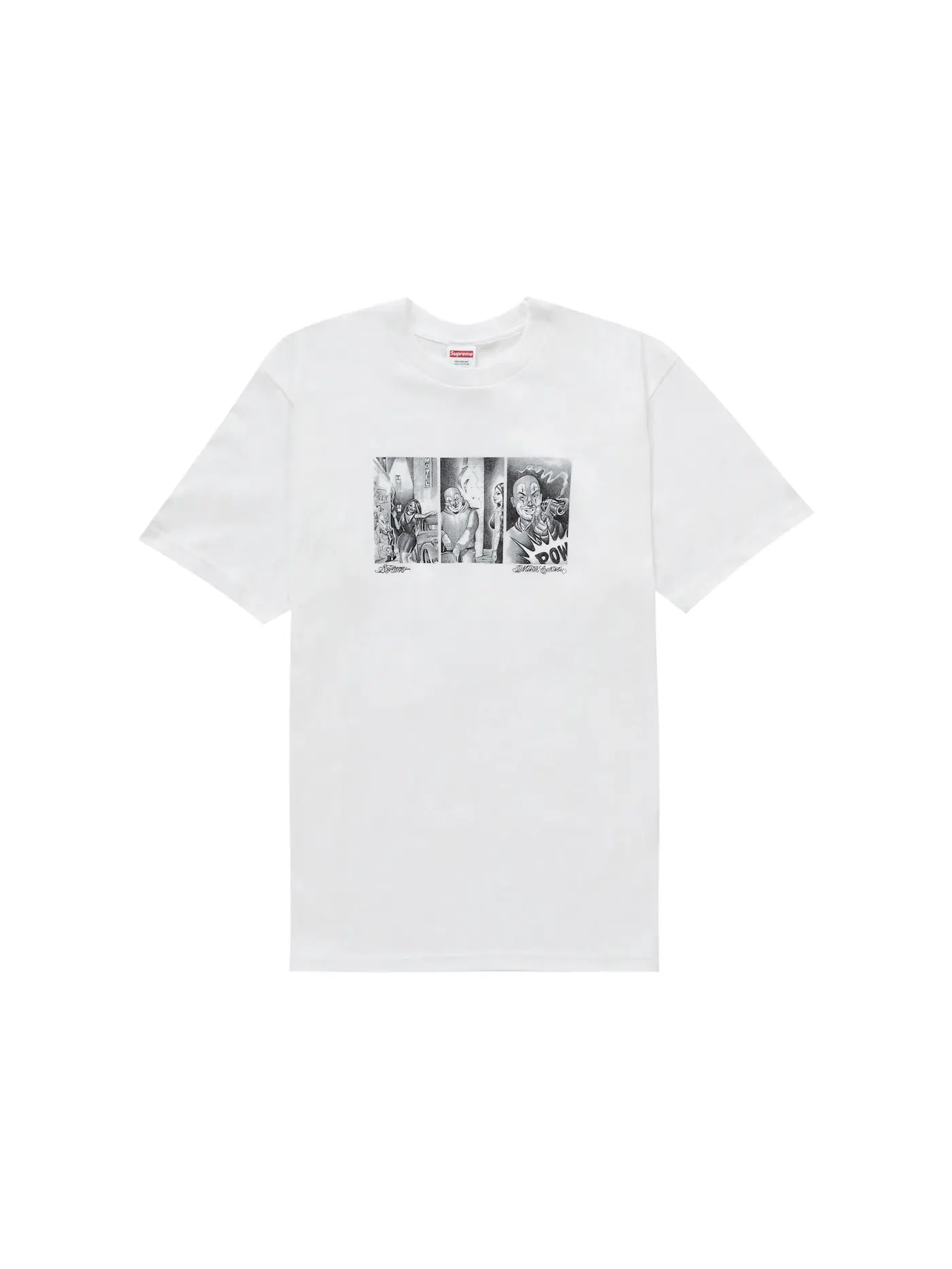 Мужская футболка с принтом Supreme Tee — изображение 1 из 1, белый