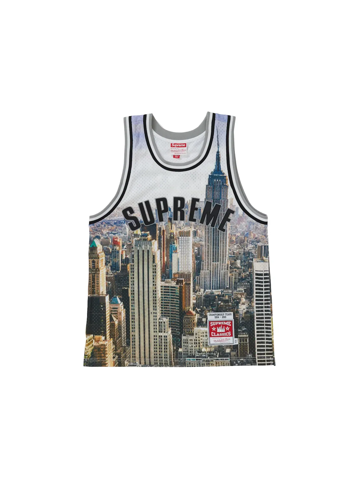 Мужская баскетбольная джерси с принтом Jersey Supreme — изображение 1 из 2, линия неба