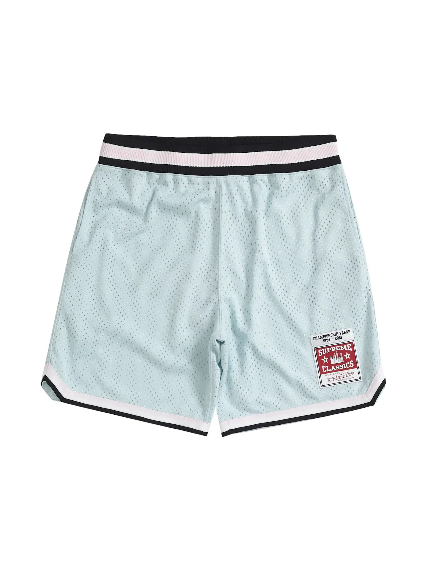 Мужские шорты Supreme Mitchell & Ness Basketball Short — изображение 1 из 2, светлый синий
