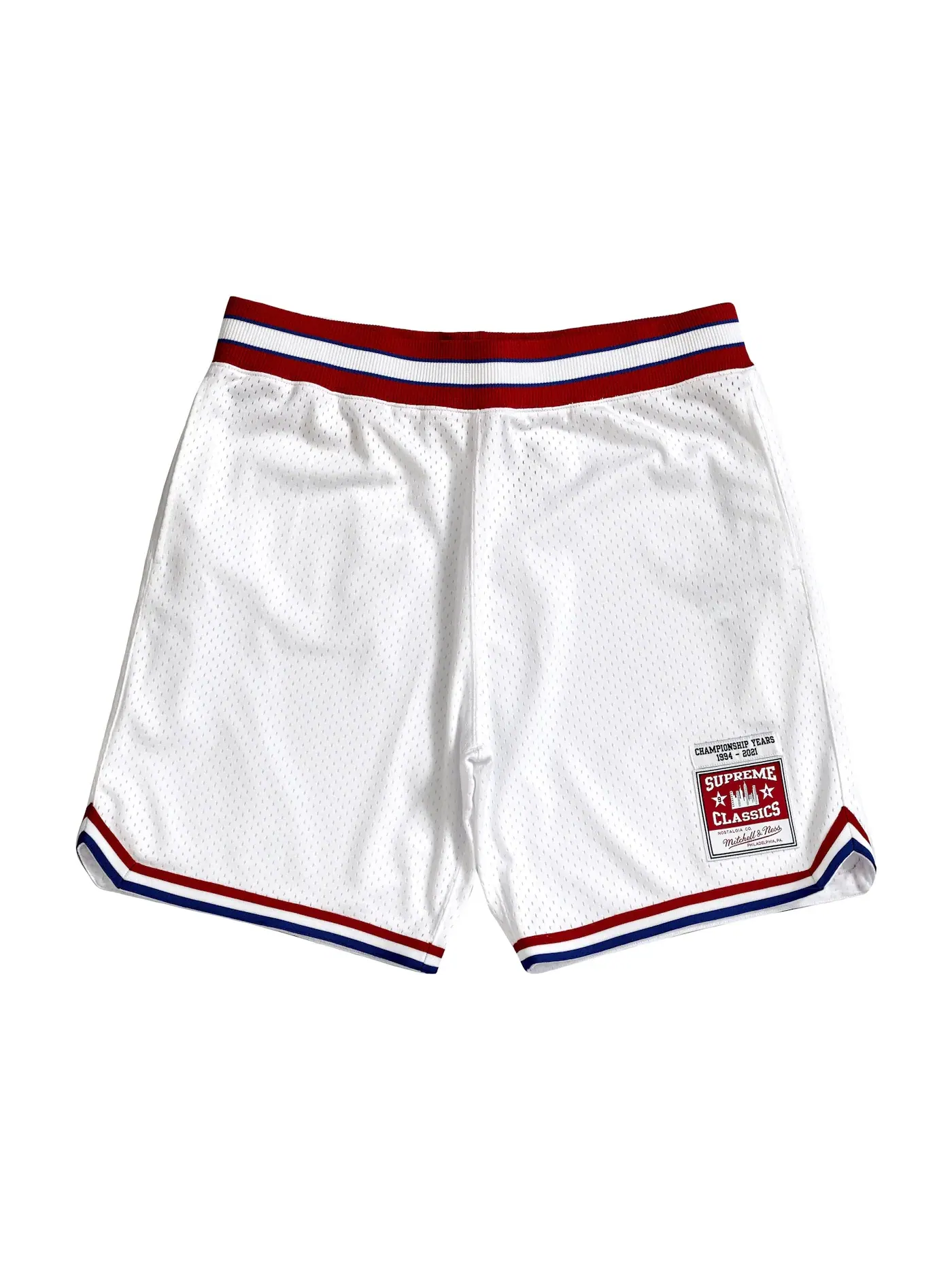 Мужские шорты с принтом Short Supreme — изображение 1 из 2, белый