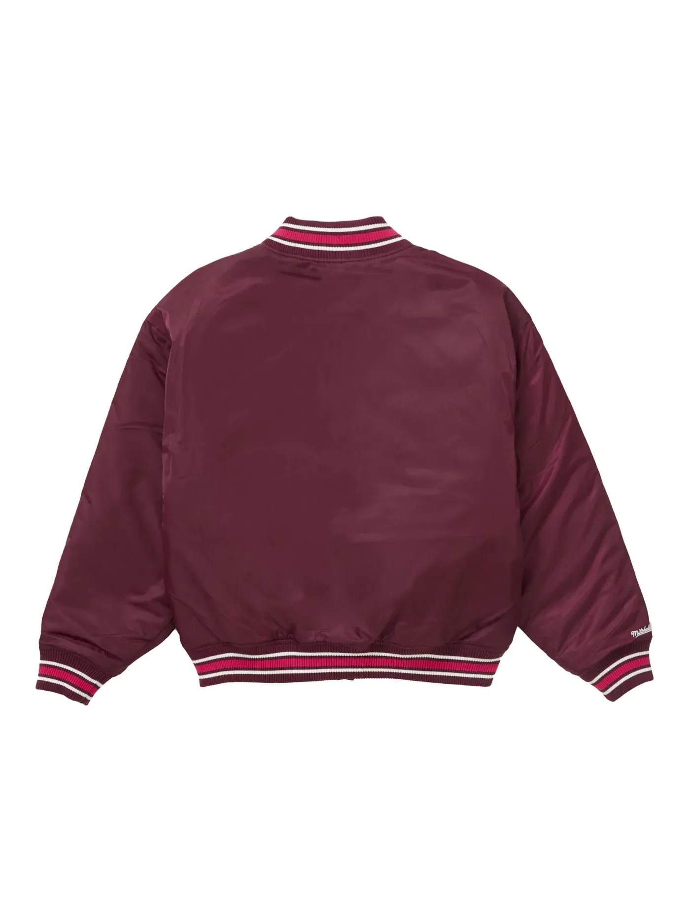 Мужская куртка-бомбер с камуфляжным принтом Supreme Mitchell & Ness Camo Logo Varsity Jacket — изображение 3 из 3, бордовый