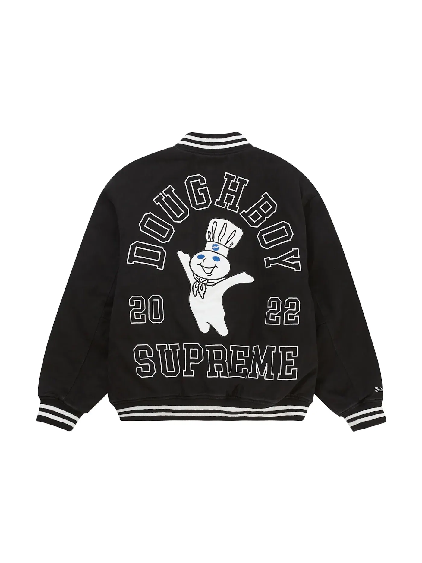 Мужская куртка-бомбер из твила с квилтингом Supreme Mitchell & Ness Doughboy Twill Varsity Jacket — изображение 3 из 3