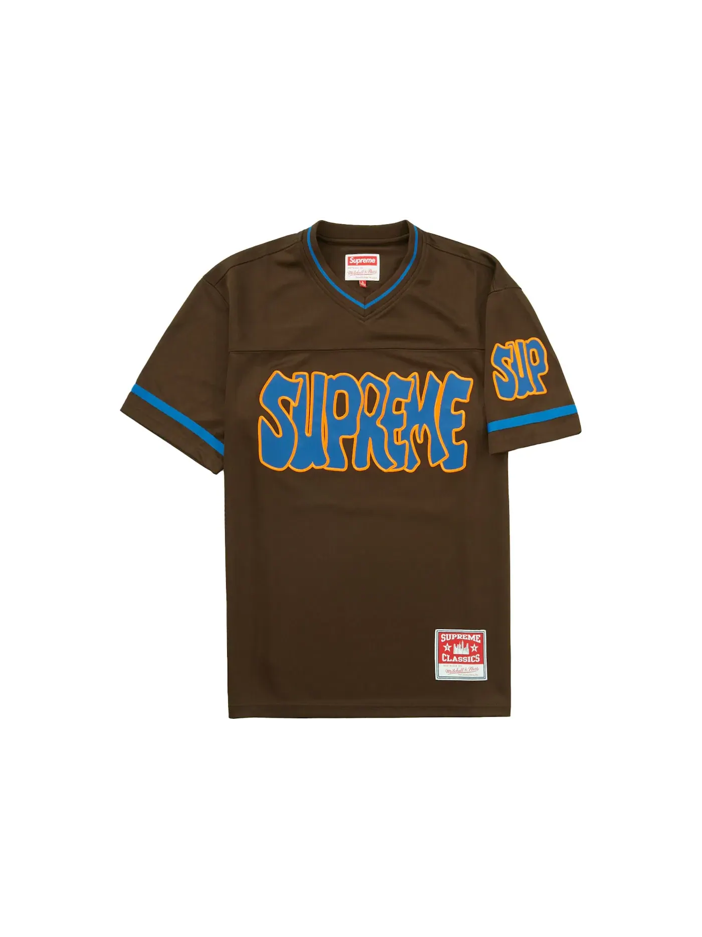 Мужская футбольная джерси с принтом Jersey Supreme — изображение 1 из 2, коричневый