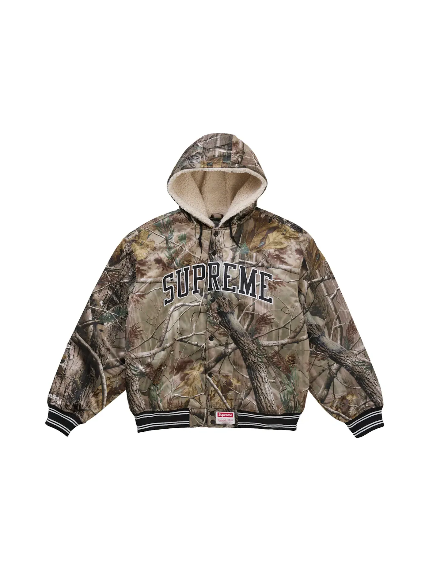 Мужская куртка-бомбер с капюшоном с камуфляжным принтом Jacket Supreme, Realtree AP Camo — изображение 1 из 2