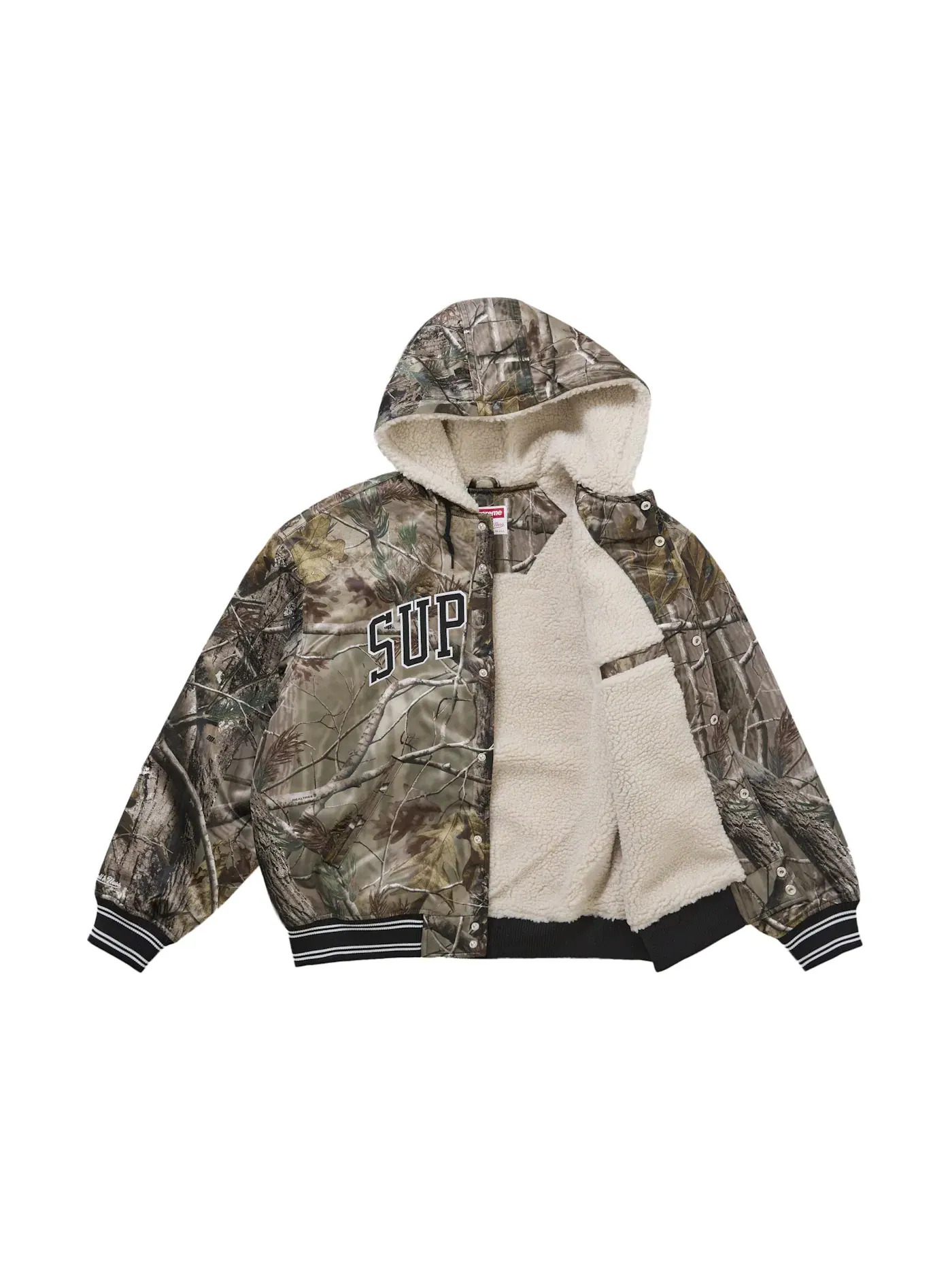 Мужская куртка-бомбер с капюшоном с камуфляжным принтом Jacket Supreme, Realtree AP Camo — изображение 2 из 2