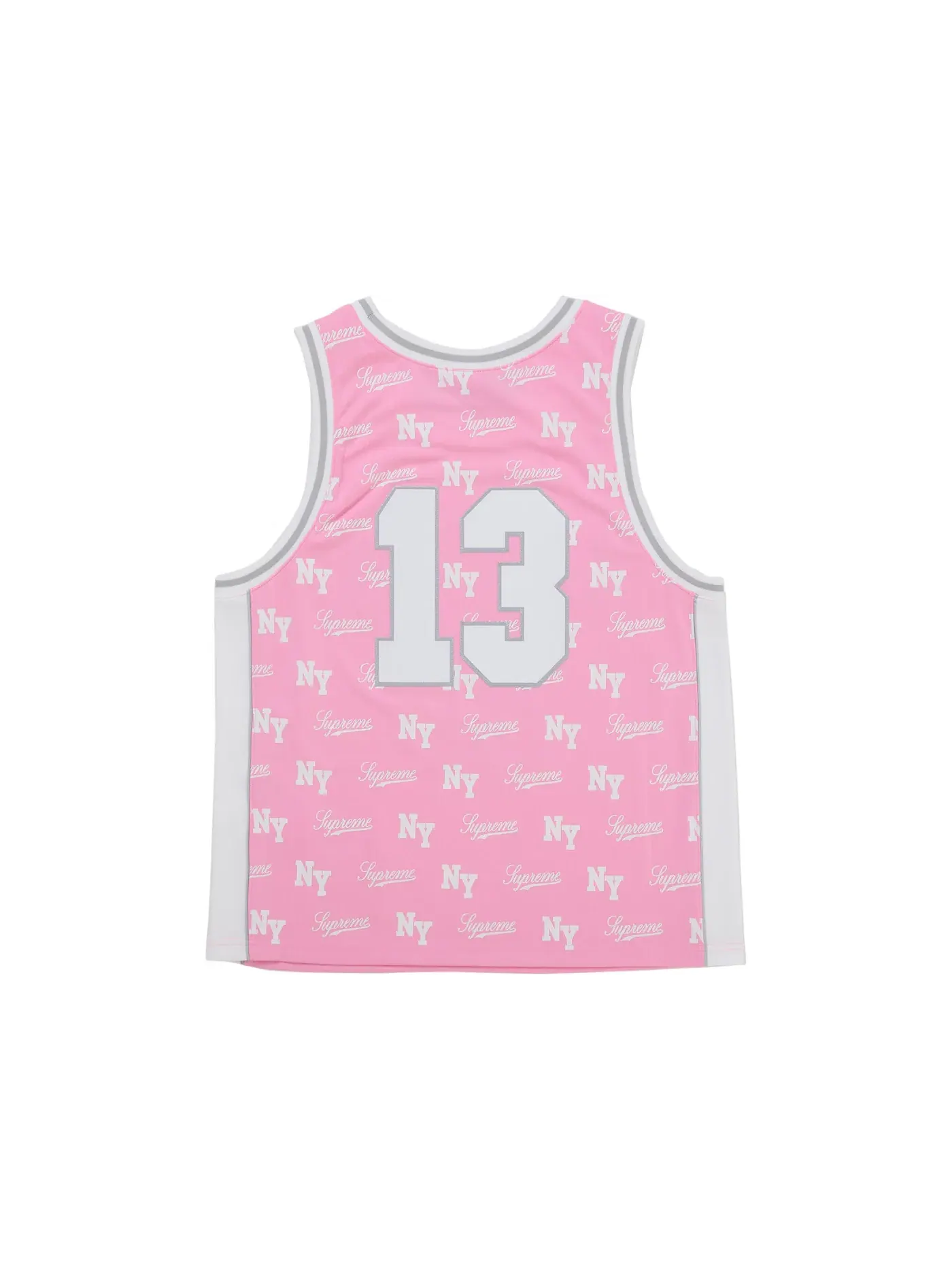 Мужская баскетбольная джерси Supreme Mitchell & Ness Monogram Basketball Jersey — изображение 2 из 2, розовый