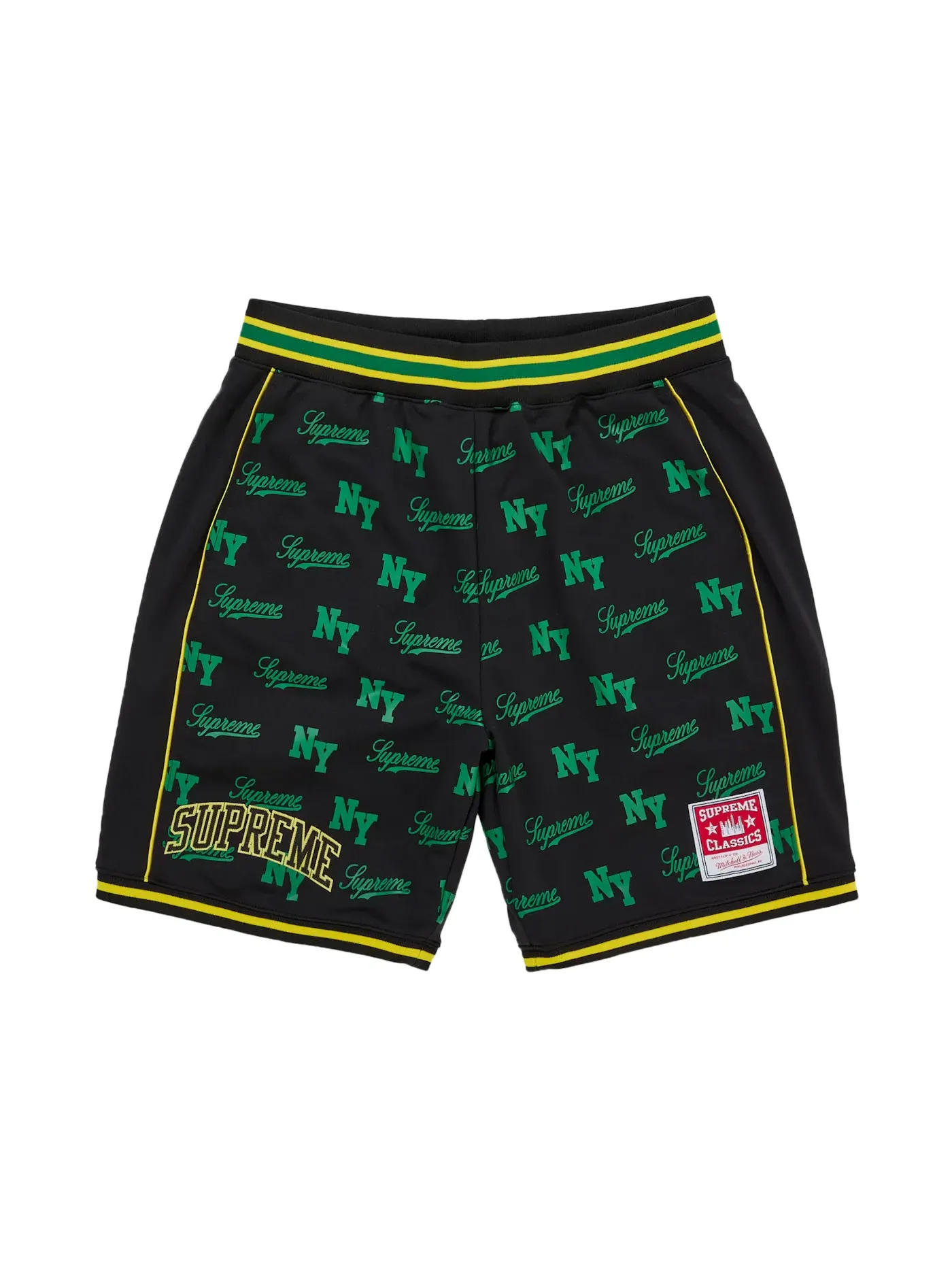 Мужские шорты с монограммой Mitchell & Ness Supreme — изображение 1 из 2, черный