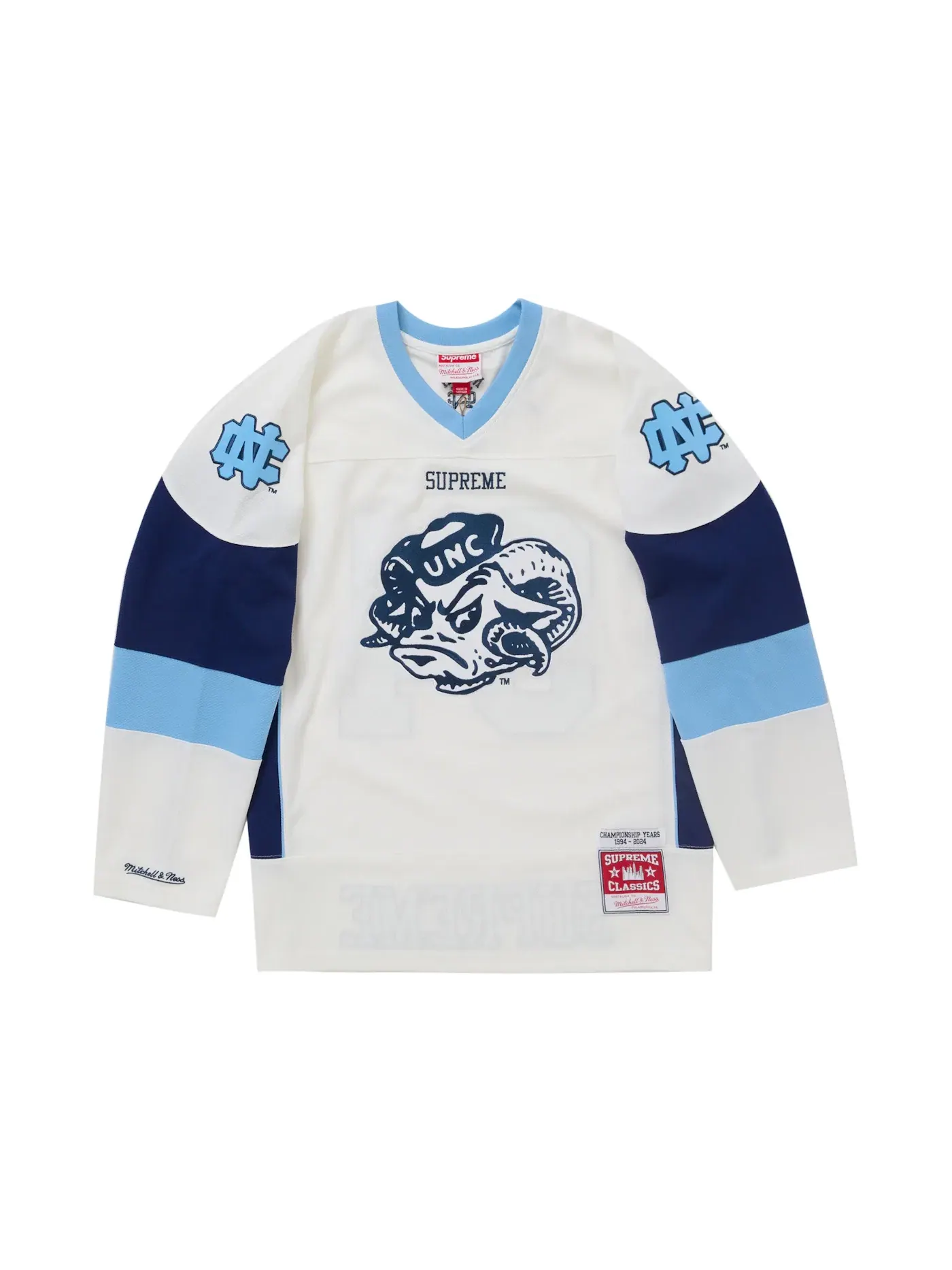Мужская хоккейная джерси с принтом Jersey Supreme — изображение 1 из 2, белый