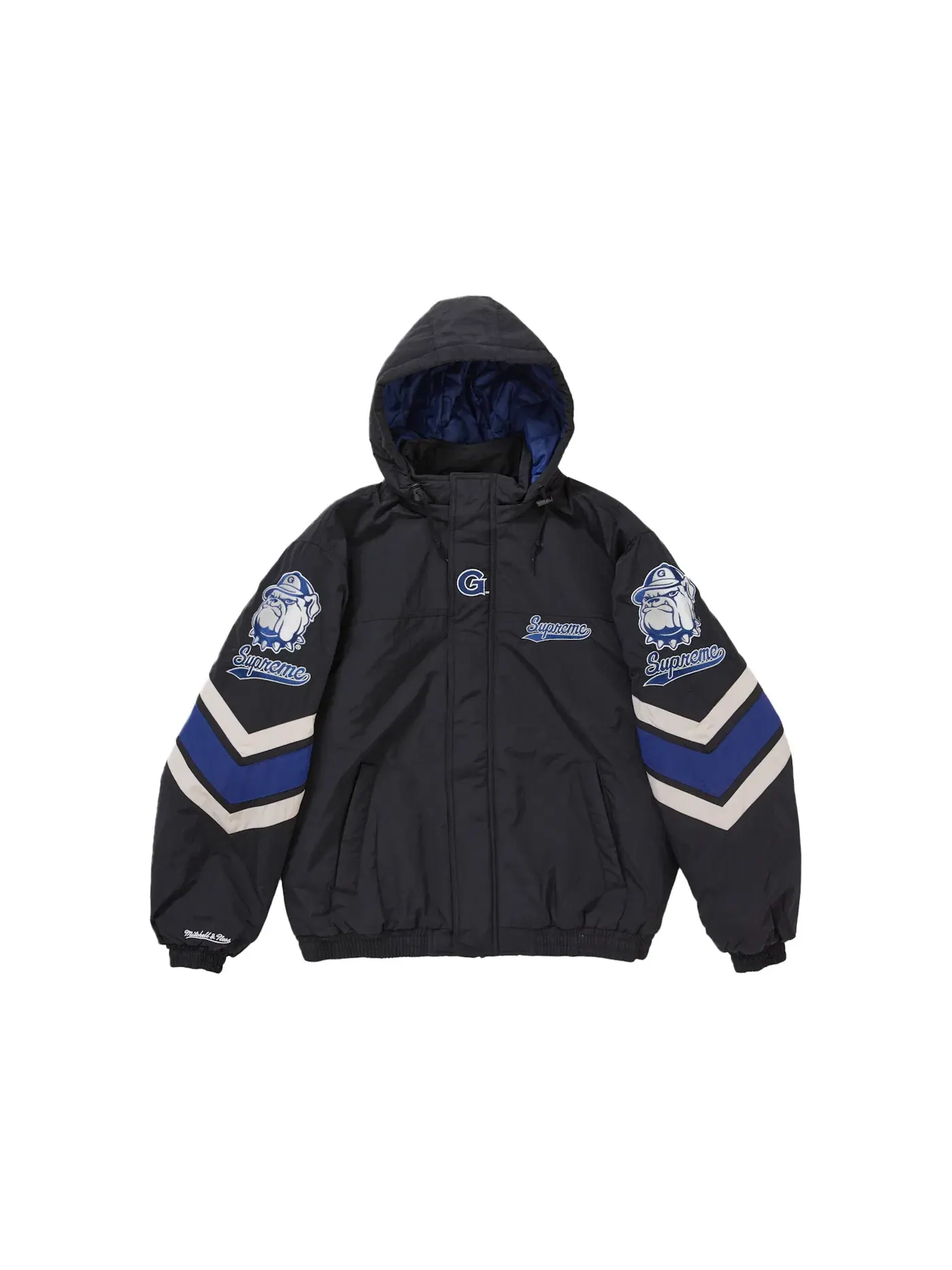 Мужская куртка с капюшоном от Supreme и Mitchell & Ness — изображение 1 из 5, черный