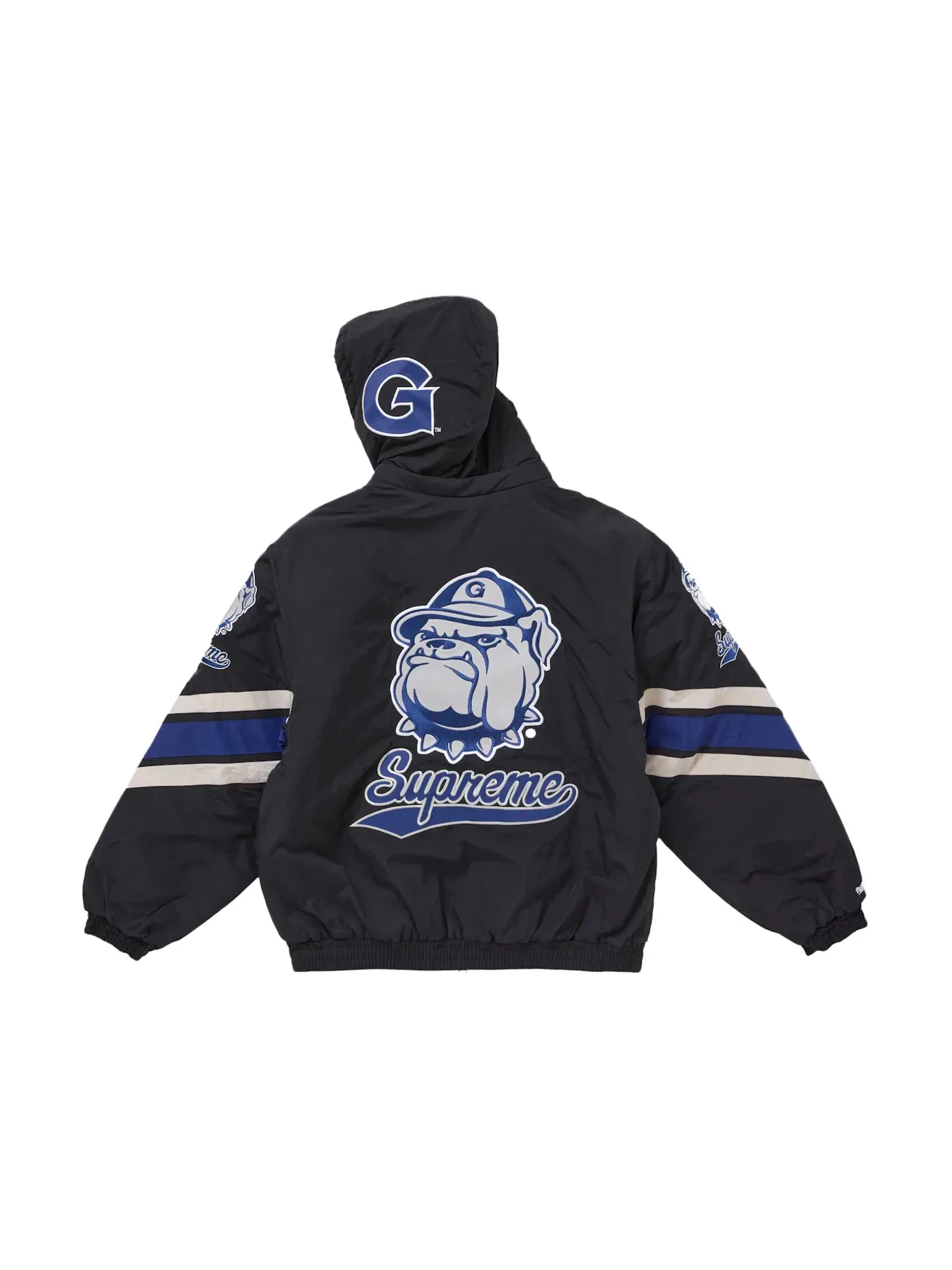Мужская куртка с капюшоном от Supreme и Mitchell & Ness — изображение 3 из 5, черный