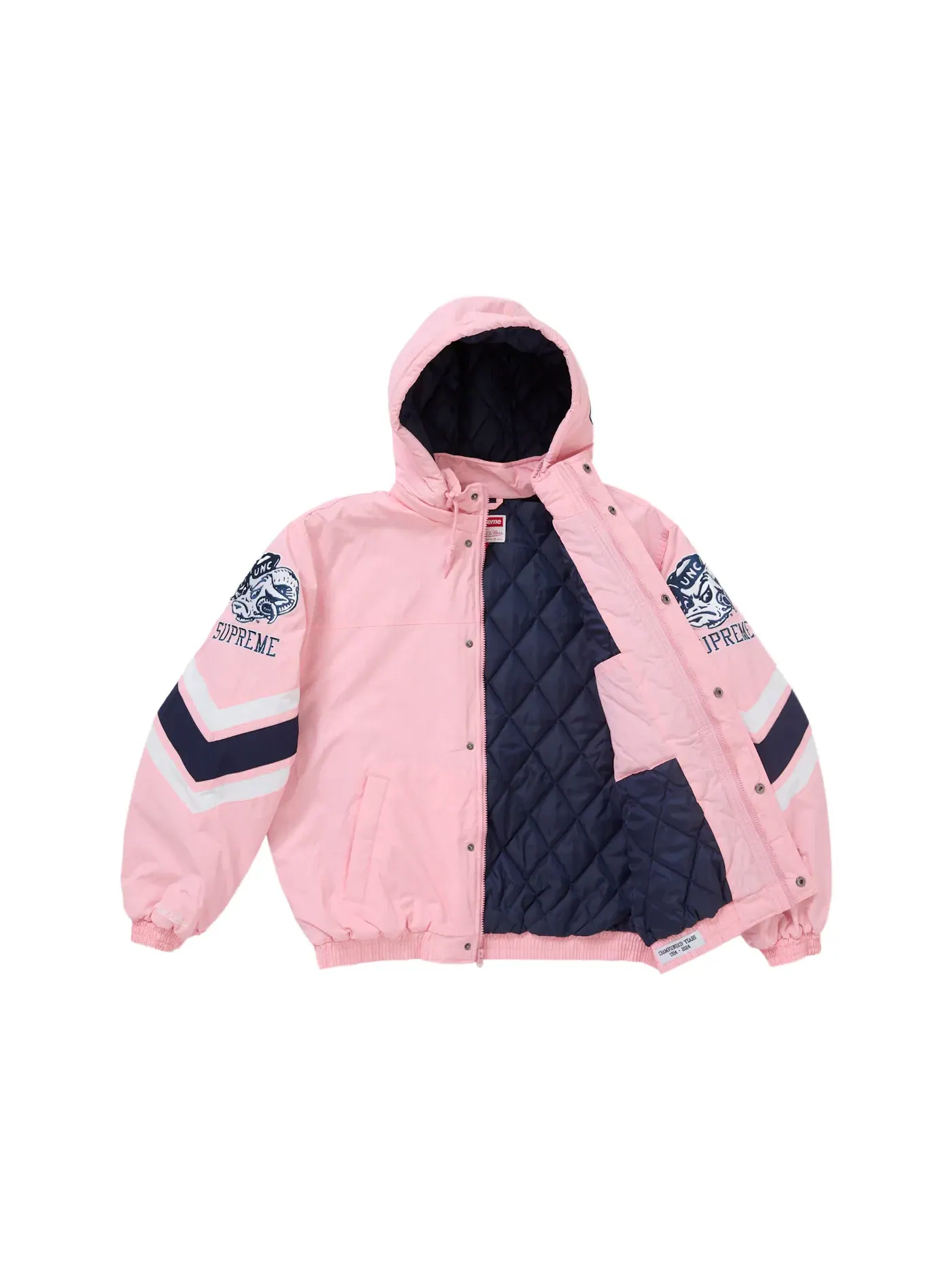 Мужская куртка с капюшоном Supreme Mitchell & Ness NCAA — изображение 2 из 5, розовый