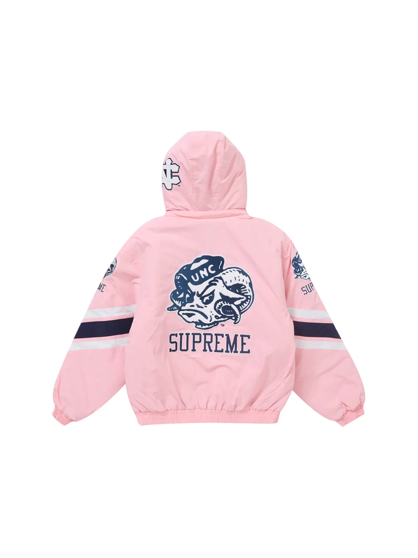 Мужская куртка с капюшоном Supreme Mitchell & Ness NCAA — изображение 3 из 5, розовый