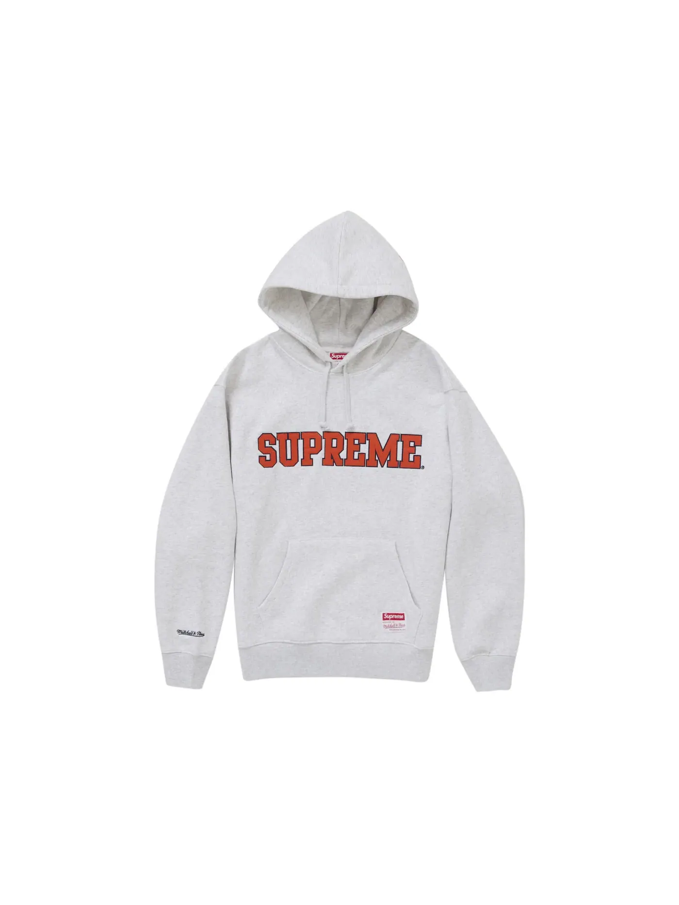 Мужской худи с принтом Supreme Mitchell & Ness NCAA — изображение 1 из 3, серый