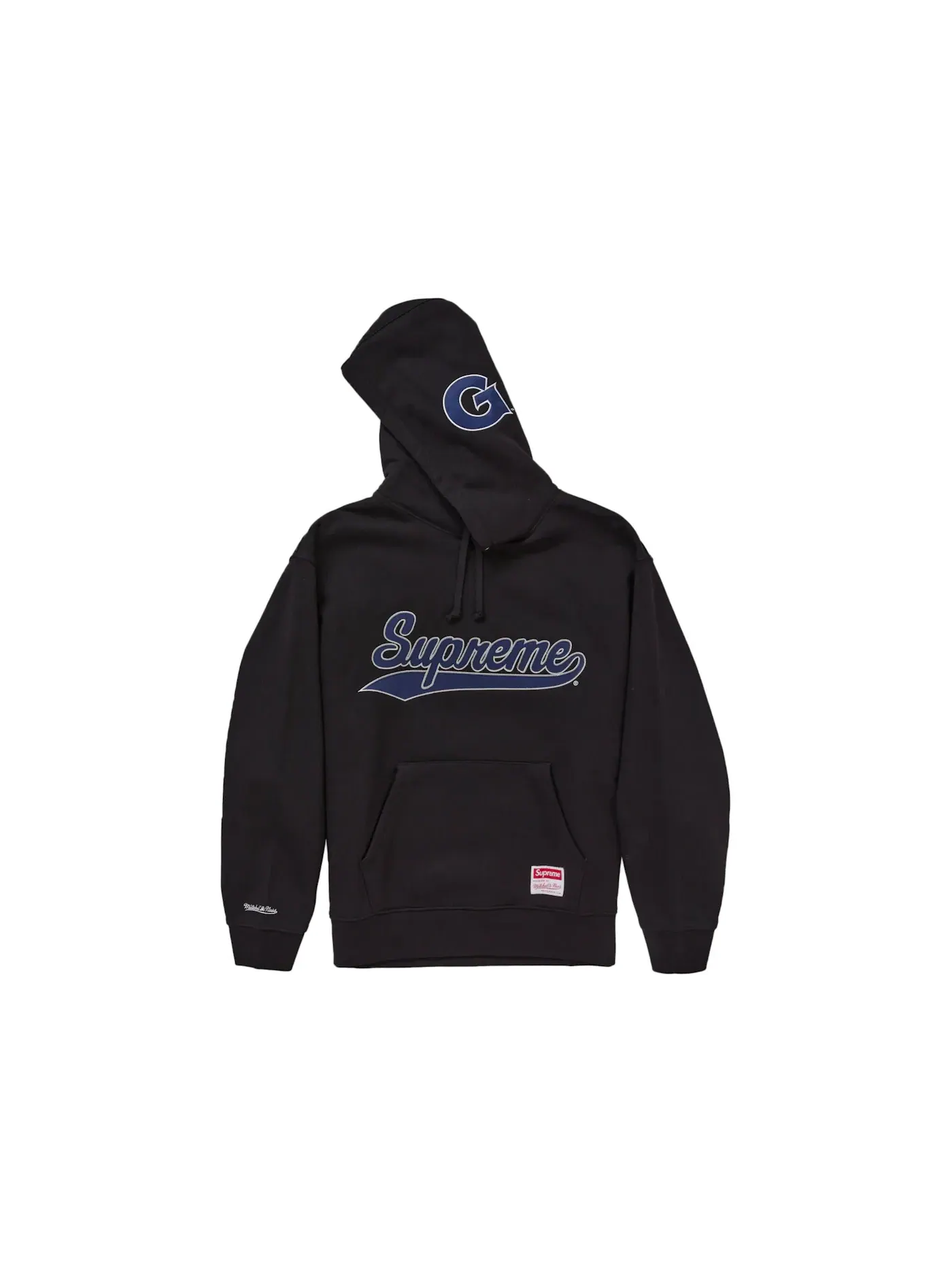 Мужской свитшот с капюшоном с принтом Sweatshirt Supreme — изображение 2 из 3, черный