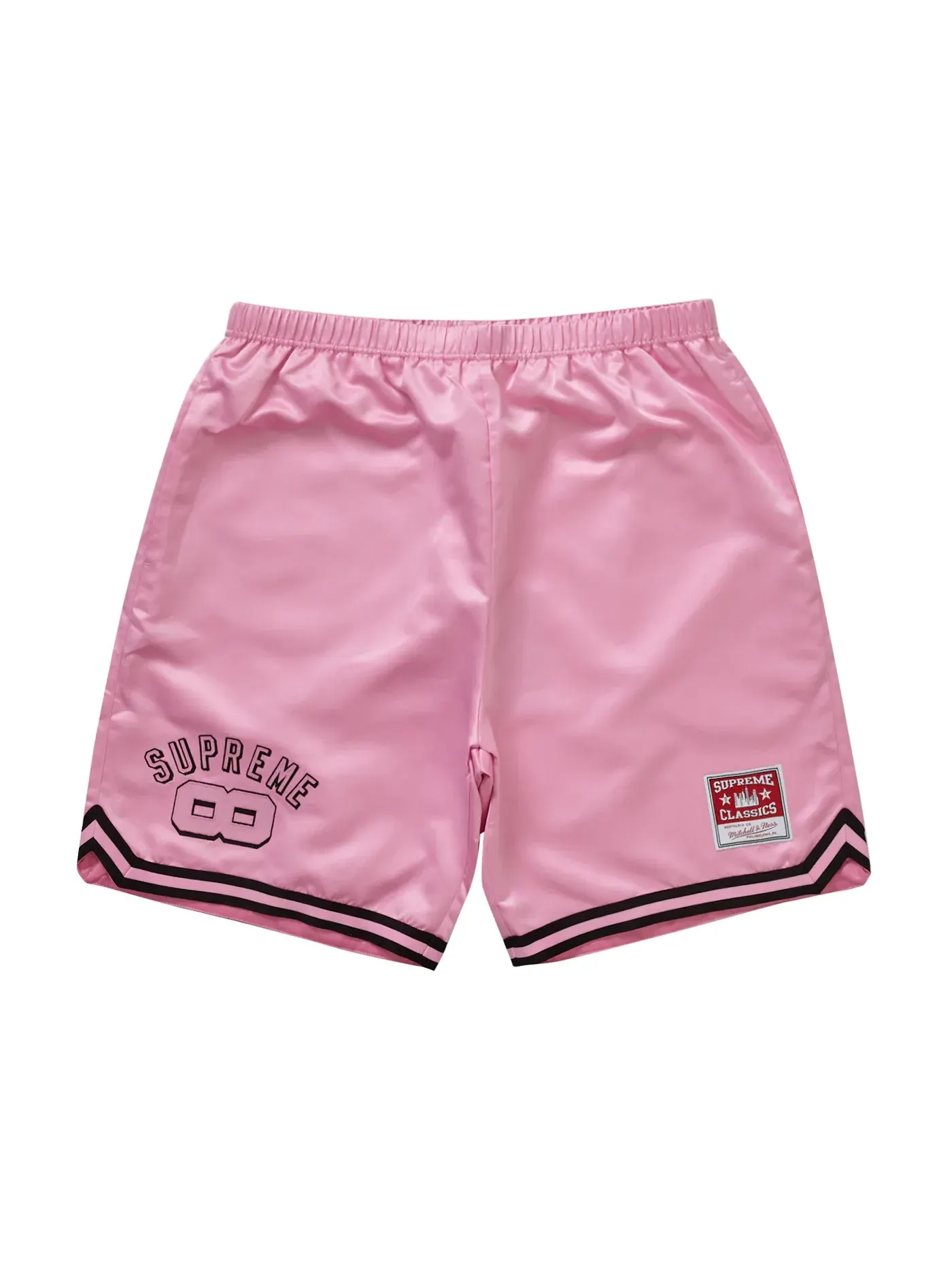 Мужские шорты Satin Basketball Short Supreme — изображение 1 из 2, розовый