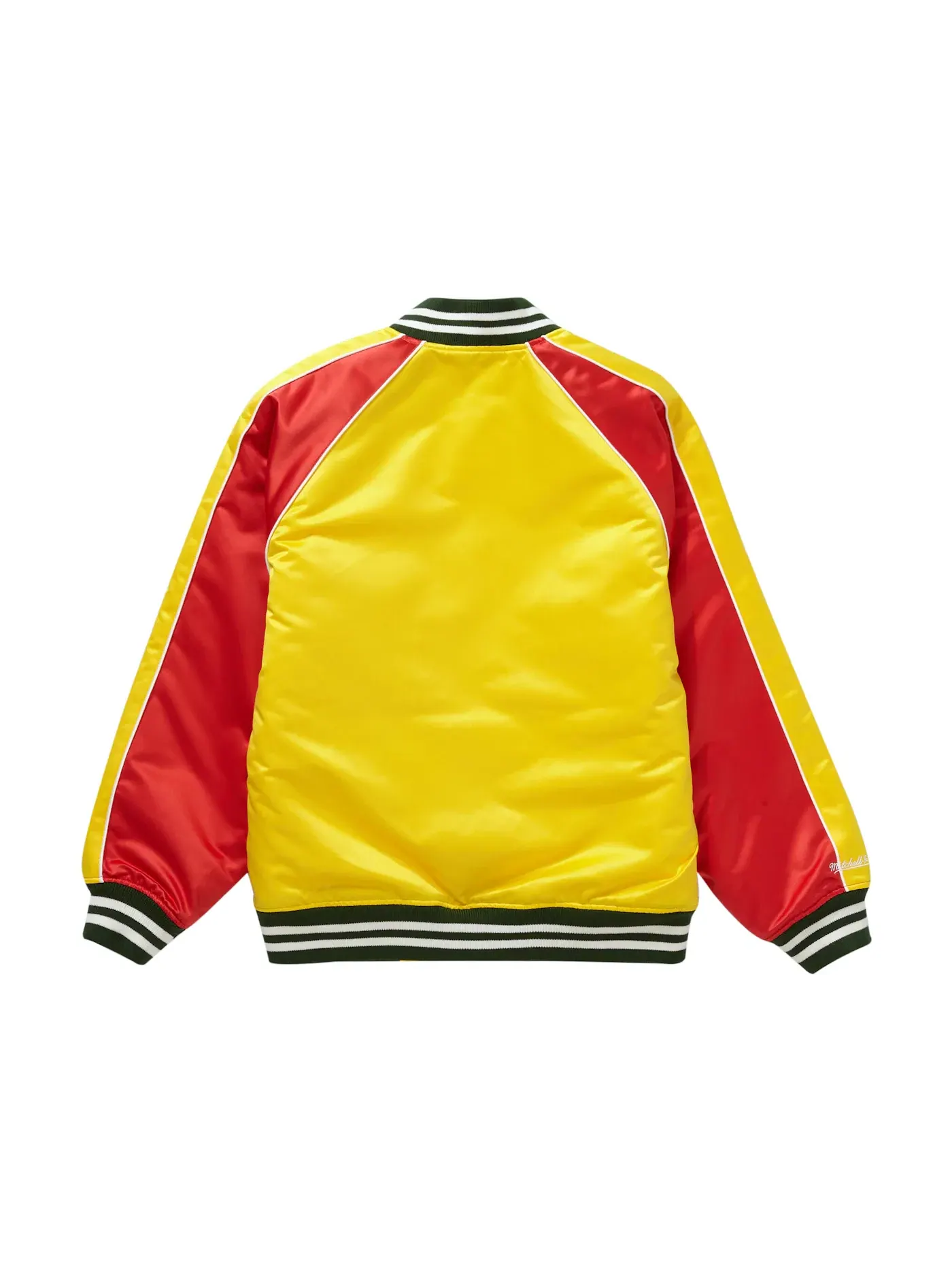Мужская куртка-бомбер с пайетками Supreme Mitchell & Ness Sequin Logo Varsity Jacket — изображение 3 из 3, золото