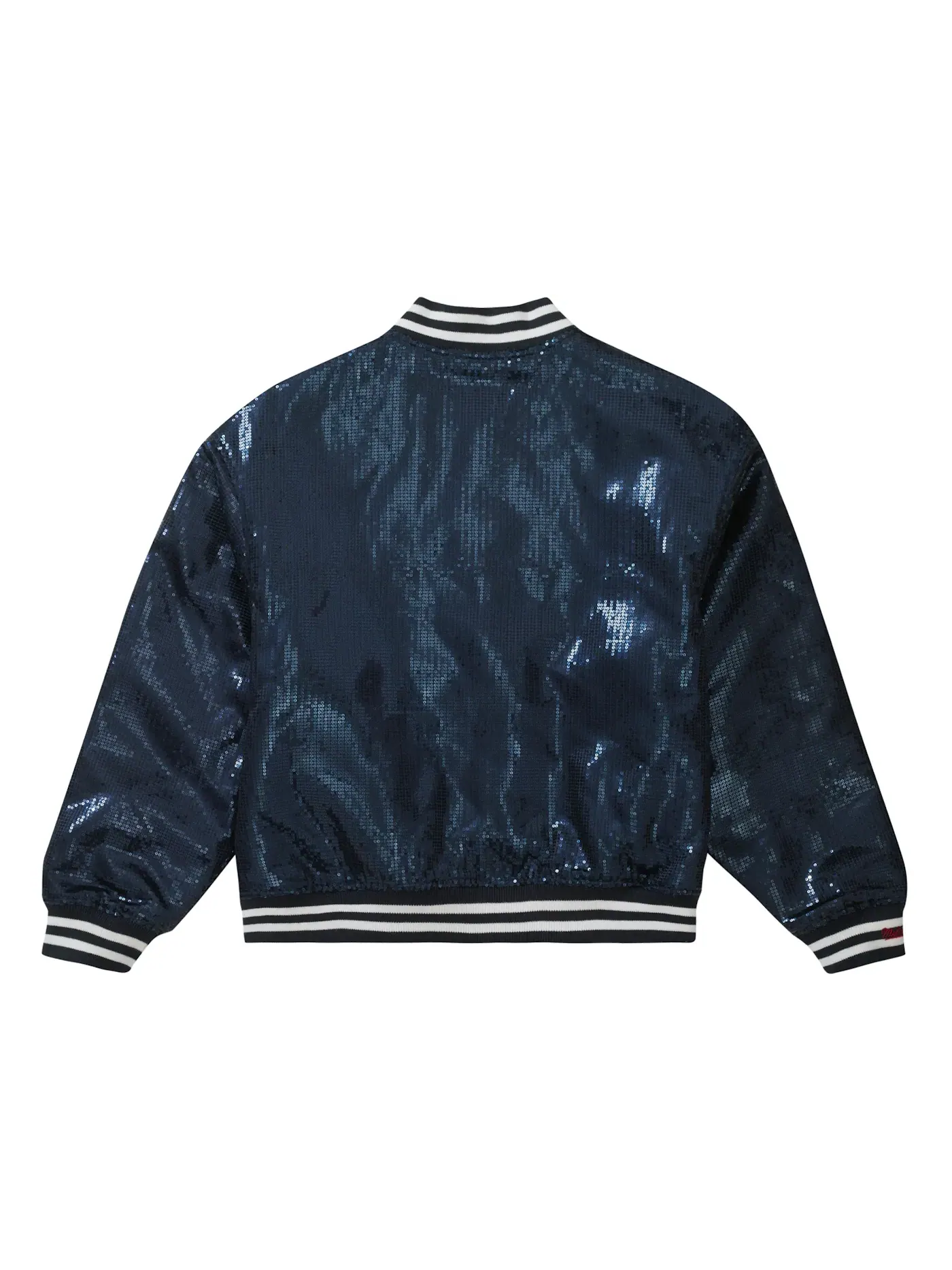 Мужская куртка-бомбер с пайетками Mitchell & Ness Supreme — изображение 3 из 3, темно-синий