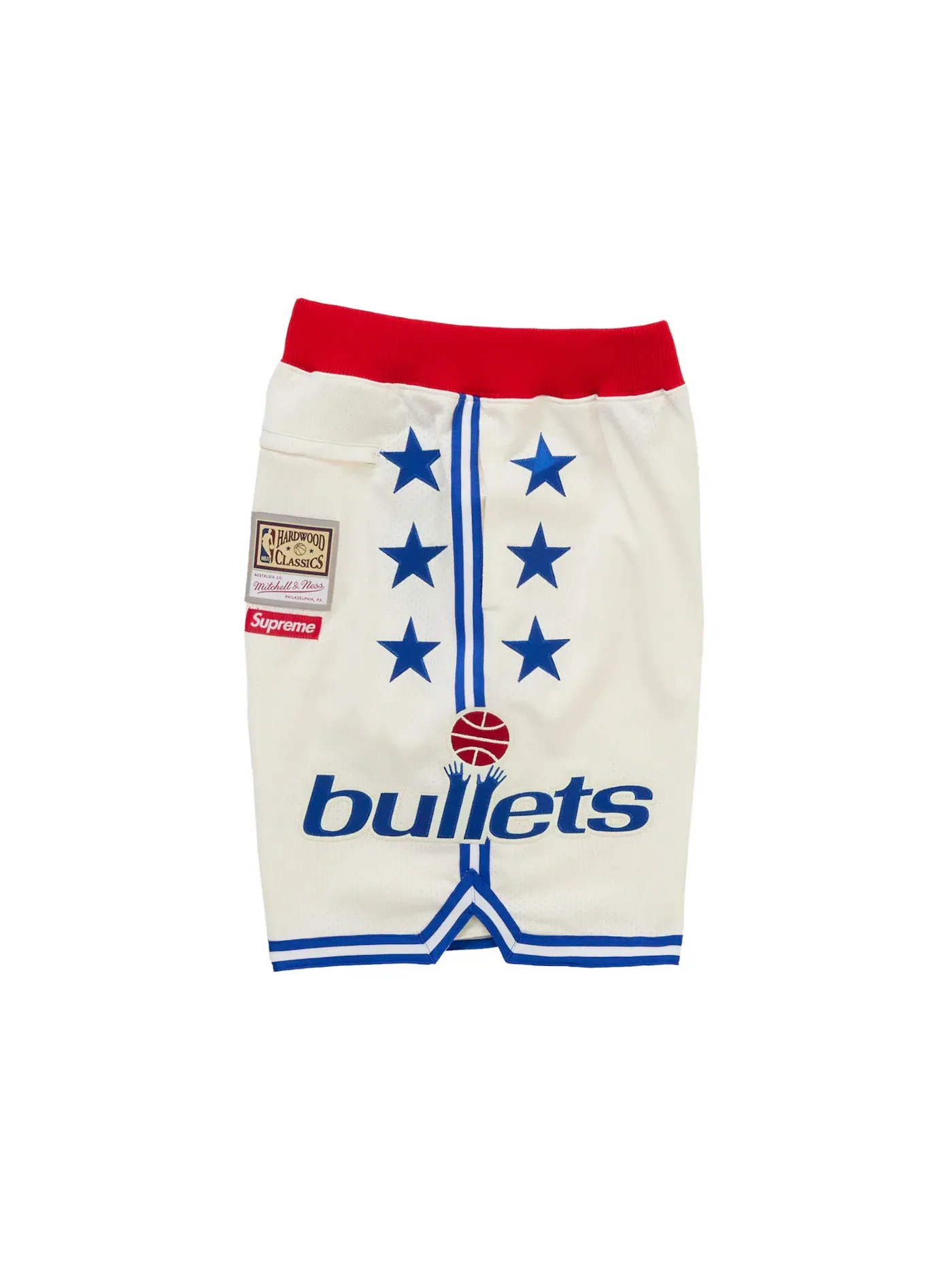 Мужские шорты с принтом Teams Supreme Mitchell & Ness — изображение 2 из 4, белый