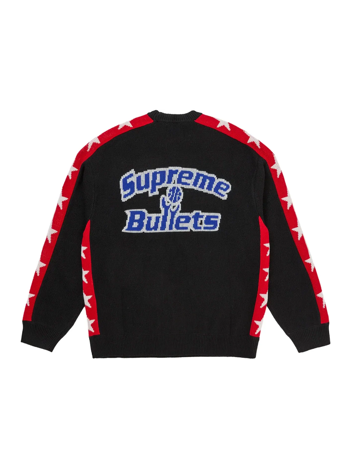 Мужской свитер с принтом Supreme Mitchell & Ness Teams Sweater — изображение 2 из 2, черный
