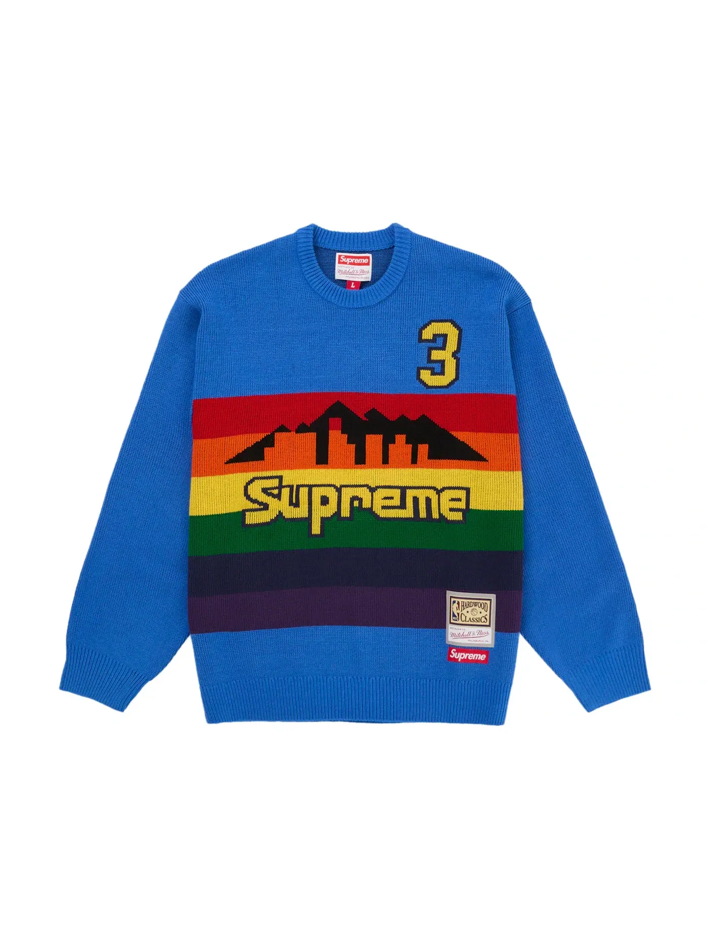 Мужской свитер Supreme Mitchell & Ness Teams Sweater — изображение 1 из 2, королевский